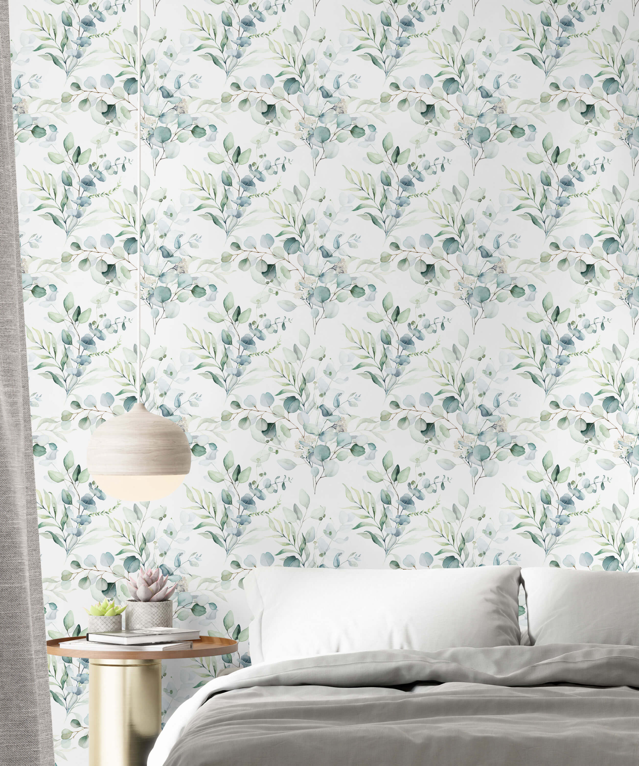 Bobbi Beck Gum Leaf Luxury Wallpaper