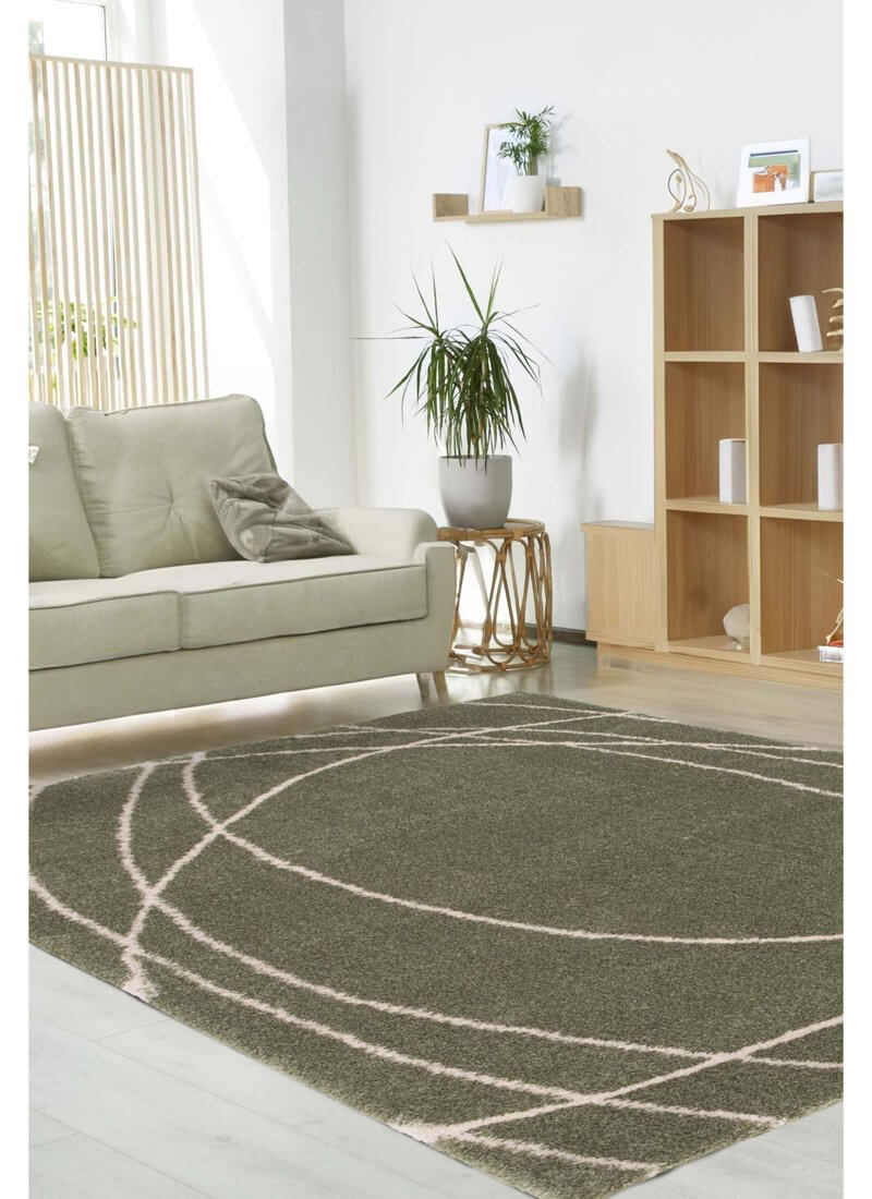 Halo Squiggle Rug – Soft Striped Eco-Friendly Rug