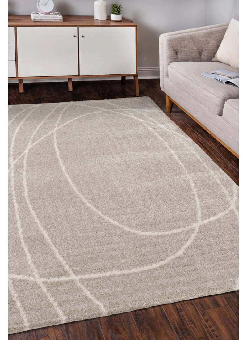 Halo Squiggle Rug – Soft Striped Eco-Friendly Rug