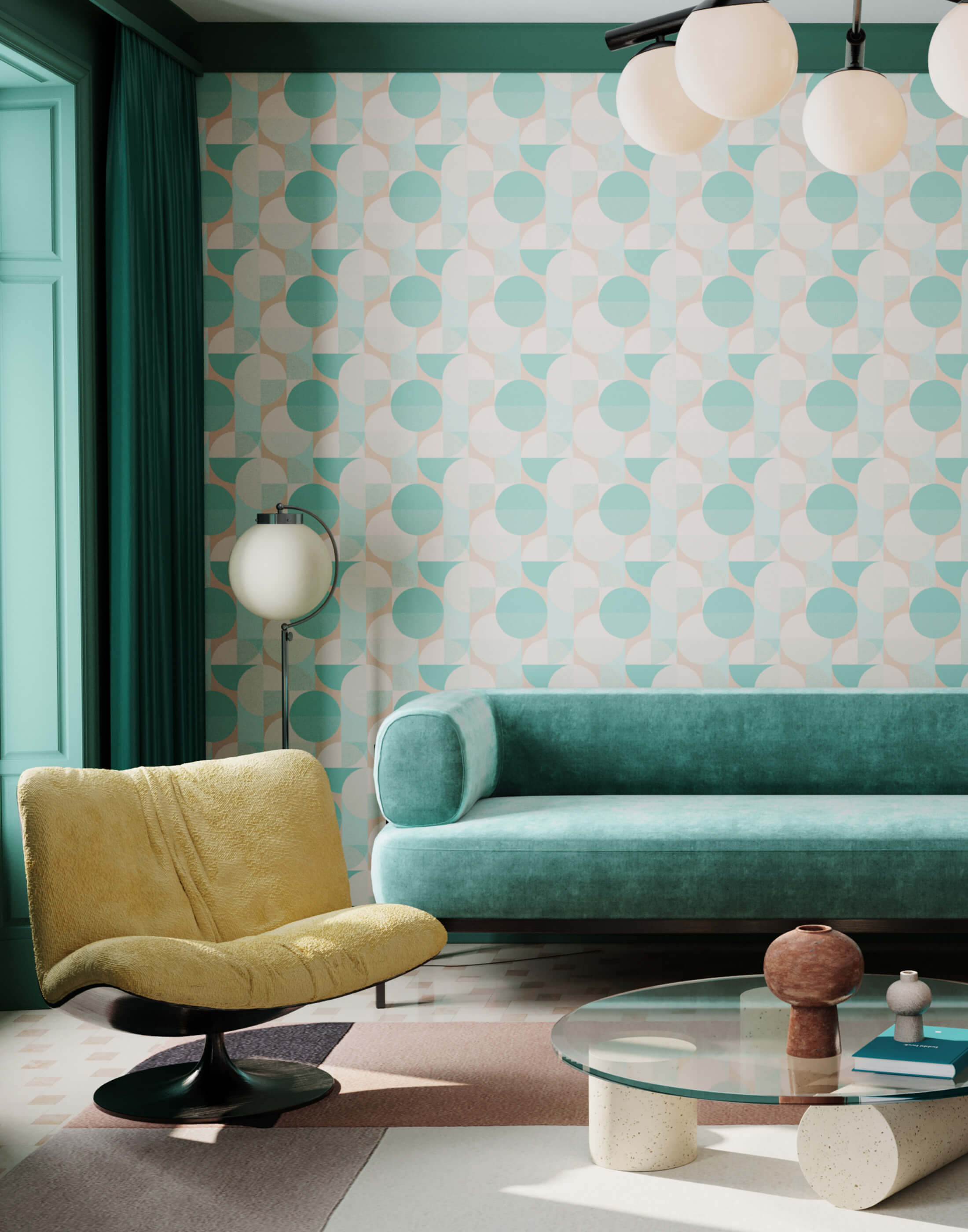 Bobbi Beck Haus Geometric Luxury Wallpaper