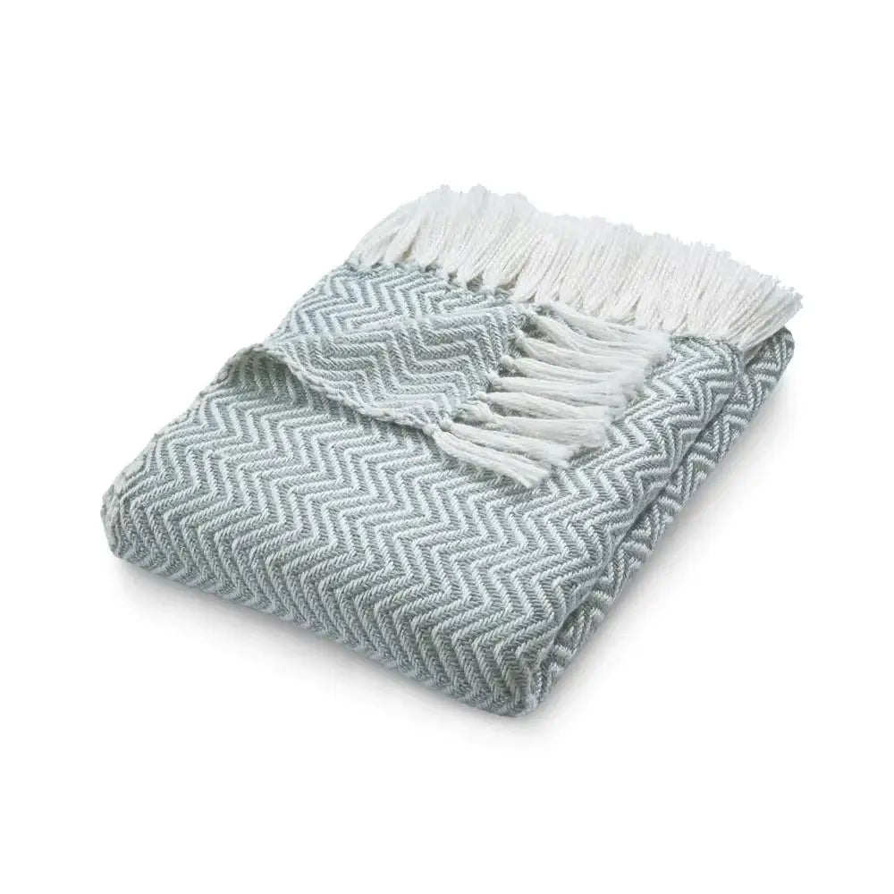 Herringbone Design Woven Throw