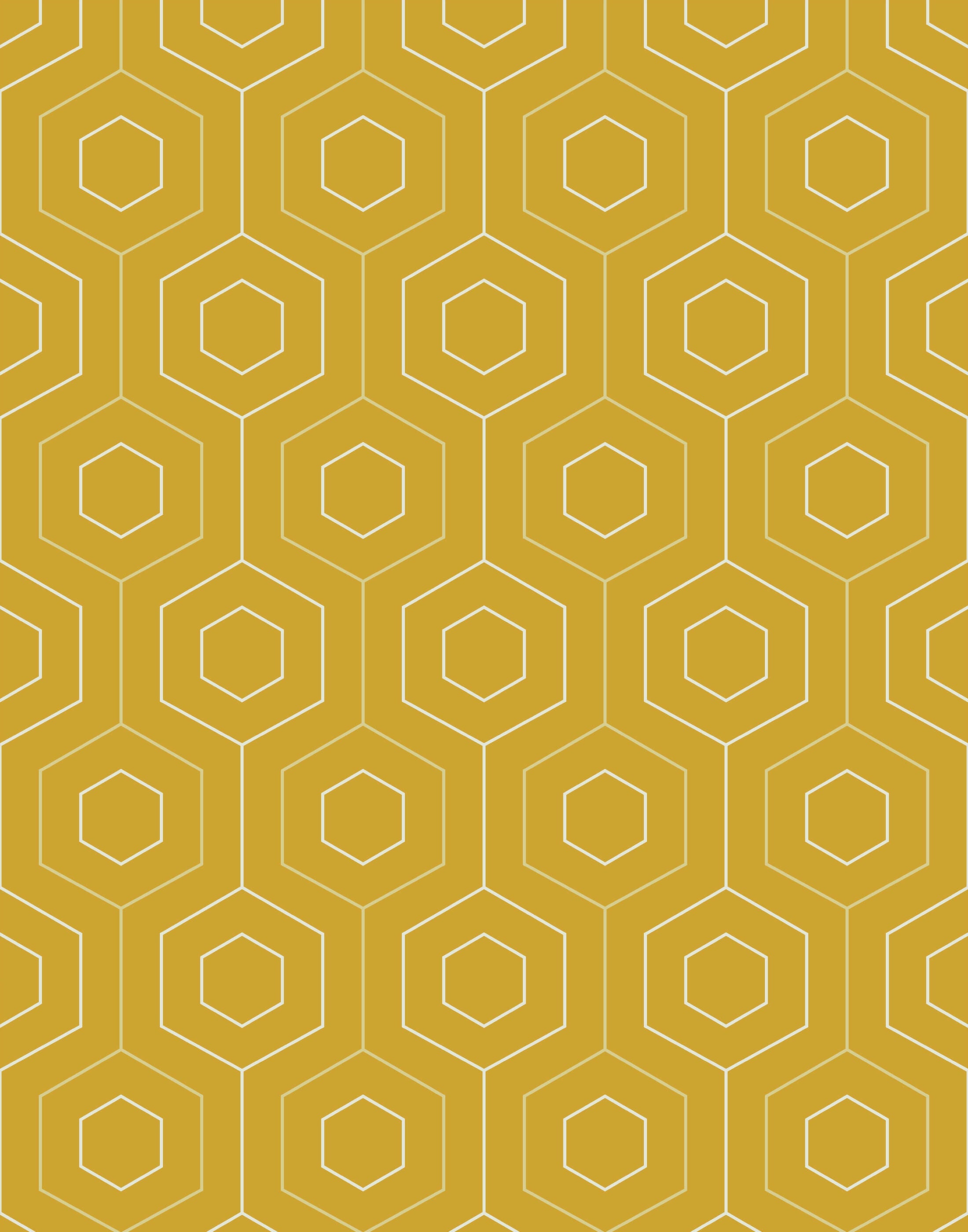 Bobbi Beck Hive Geometric Luxury Wallpaper