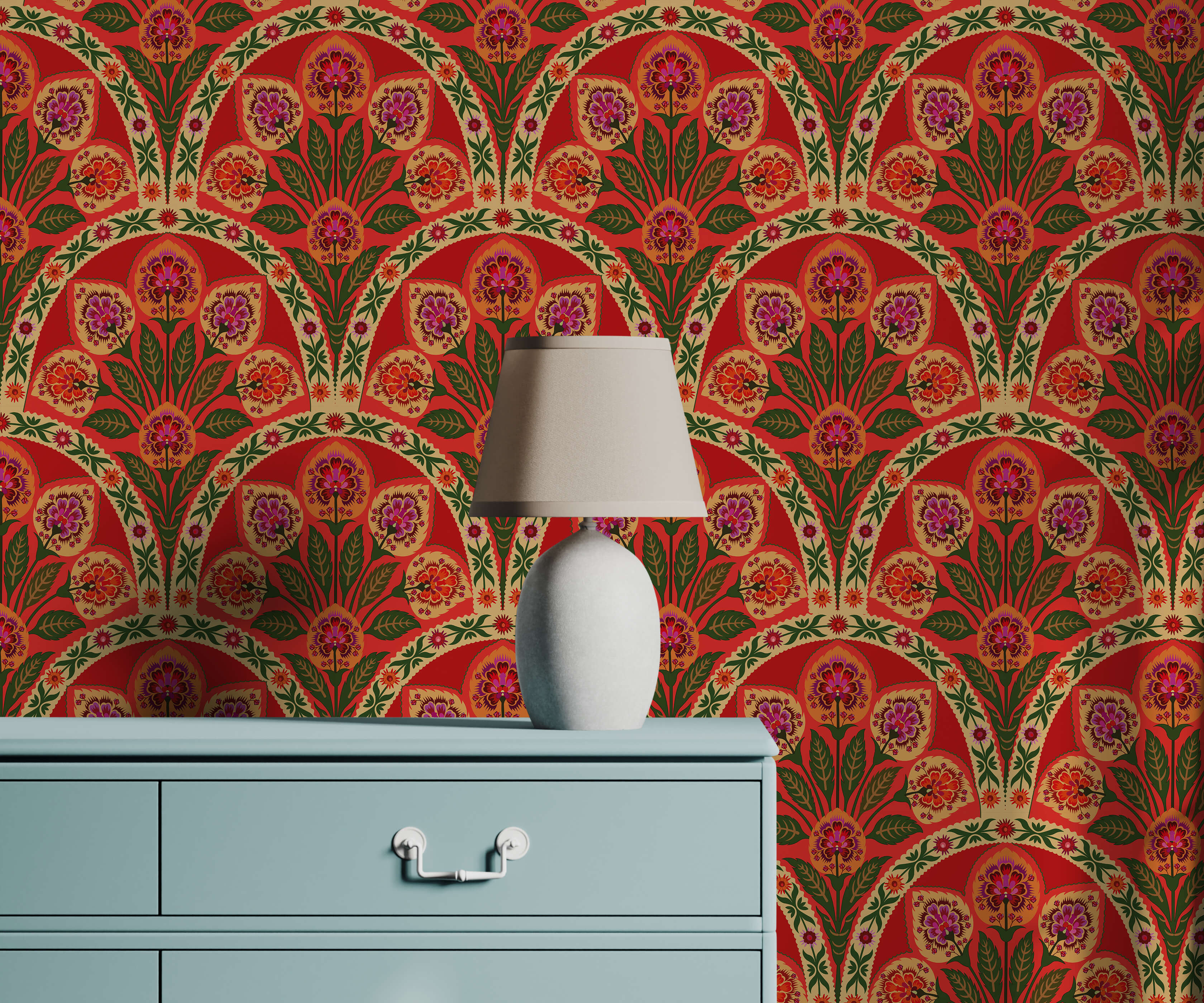 Bobbi Beck Jakata Floral Luxury Wallpaper