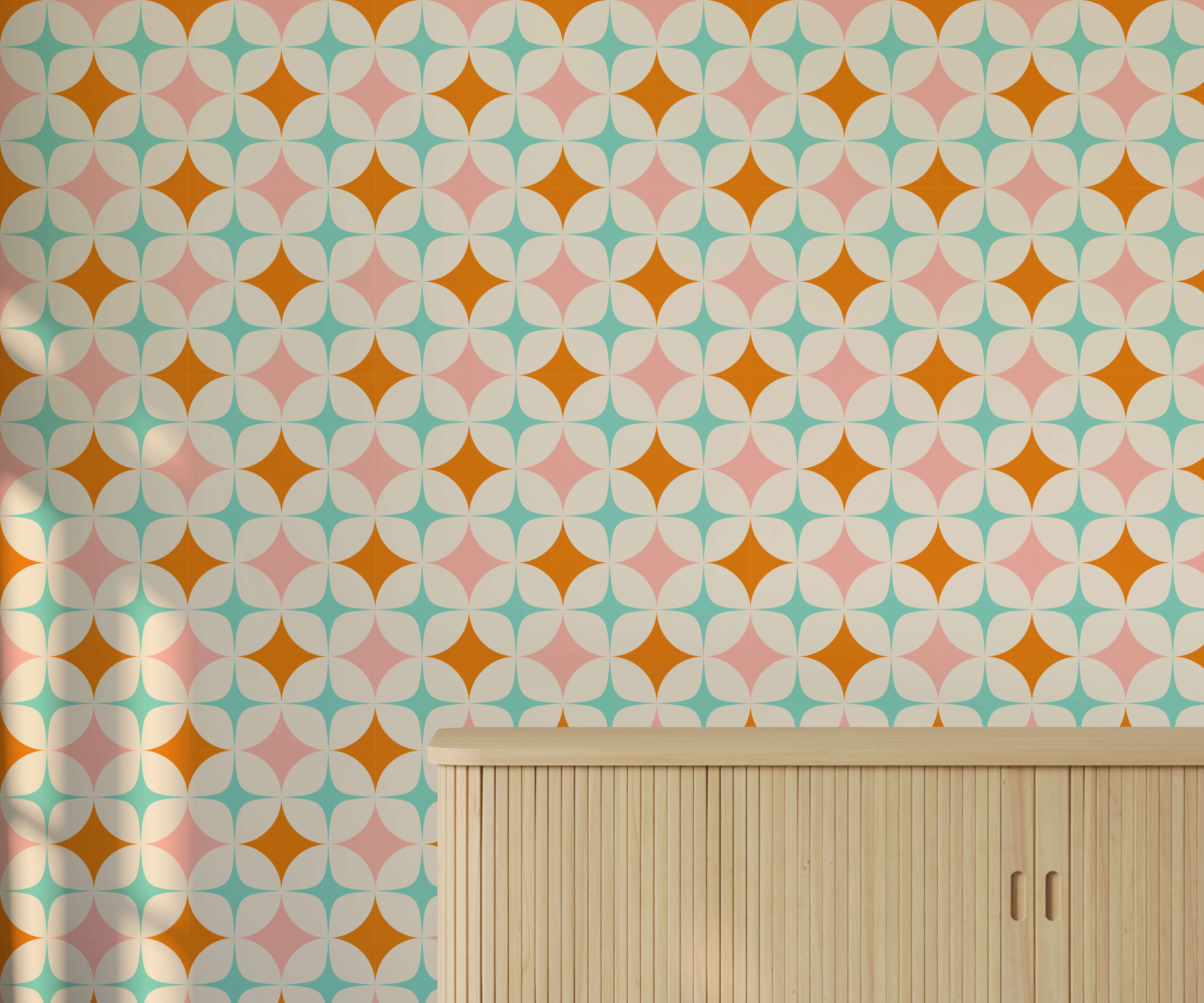 Bobbi Beck Jasper Vintage Geometric Luxury Wallpaper