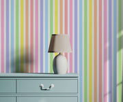 Bobbi Beck Joy Rainbow Striped Luxury Wallpaper