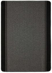 Washable Bordered Black Rug  | 116Bl