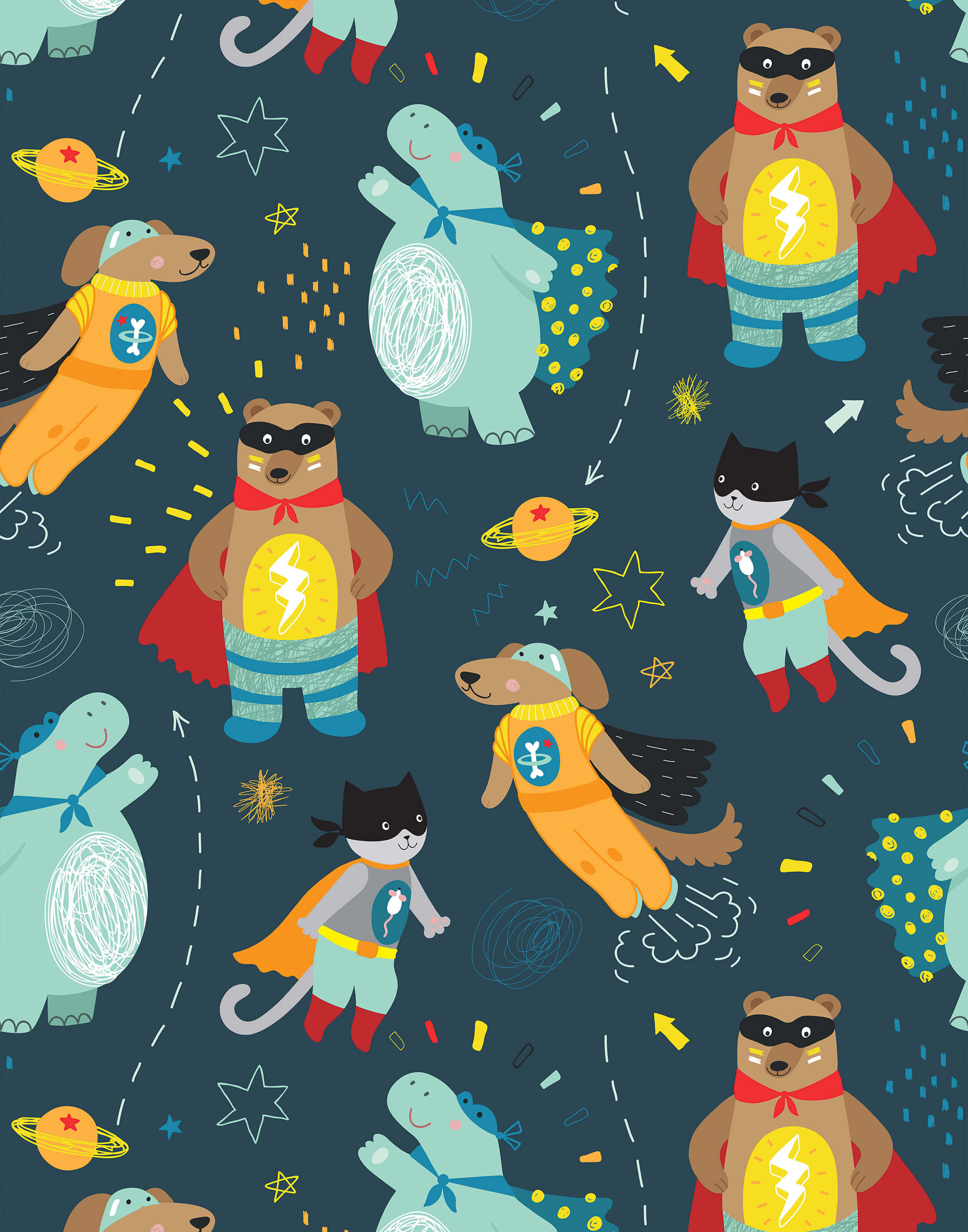 Bobbi Beck Kapow Children's Luxury Wallpaper