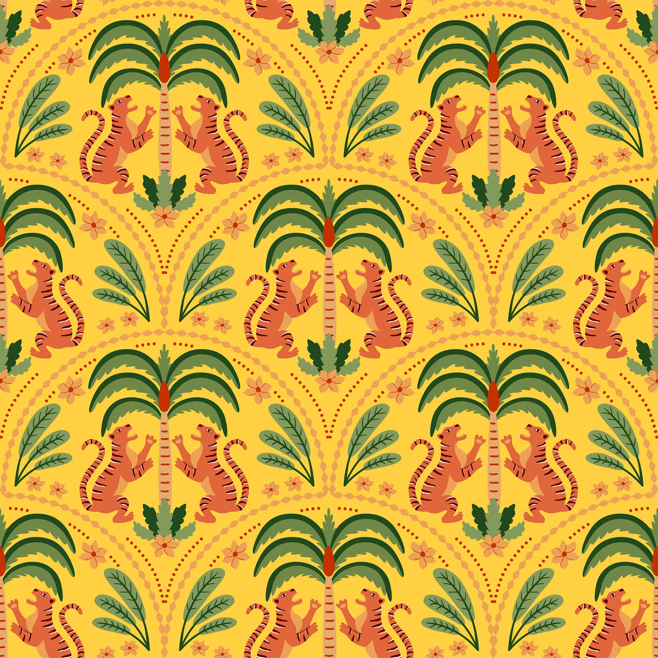 Bobbi Beck Khalil Tiger Animal Luxury Wallpaper