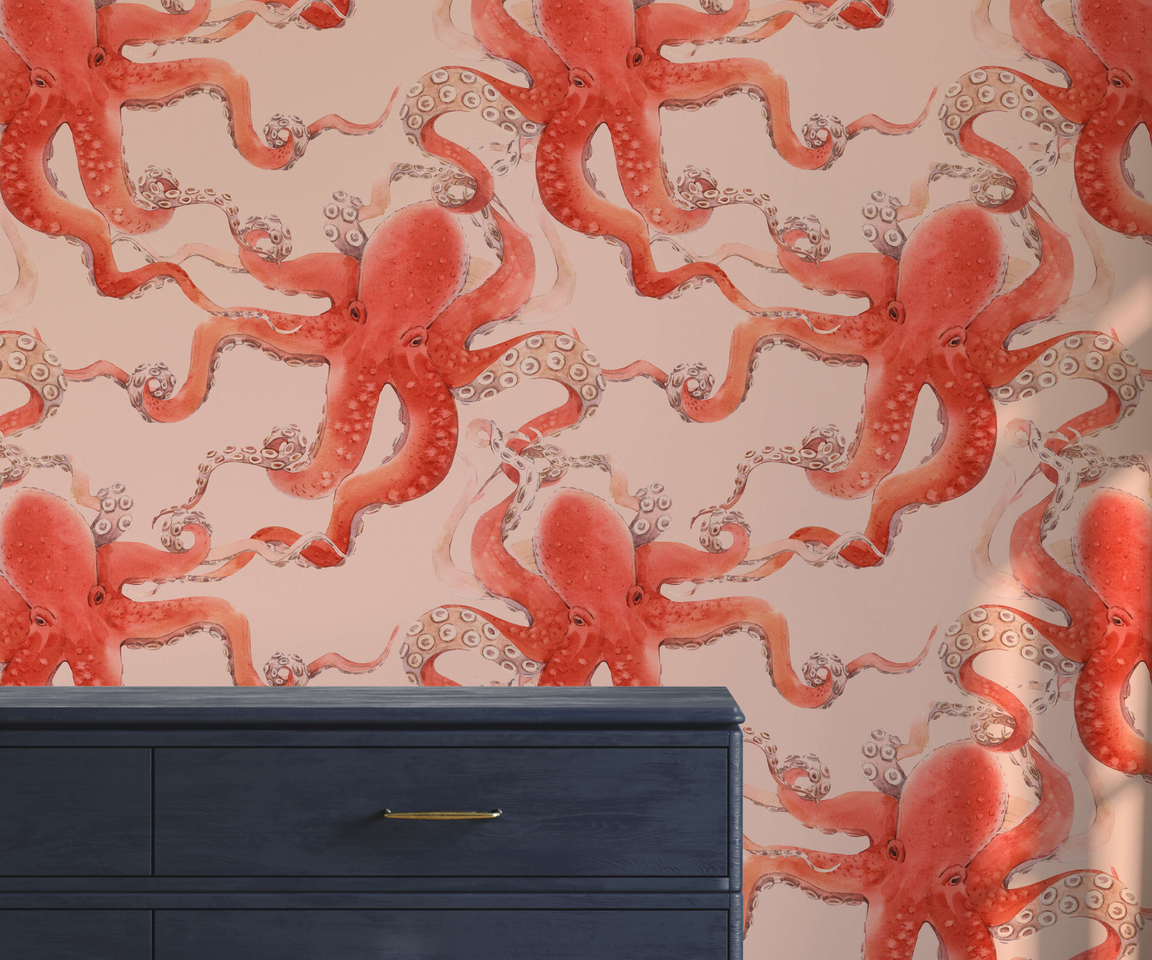 Bobbi Beck Kos Octopus Luxury Wallpaper