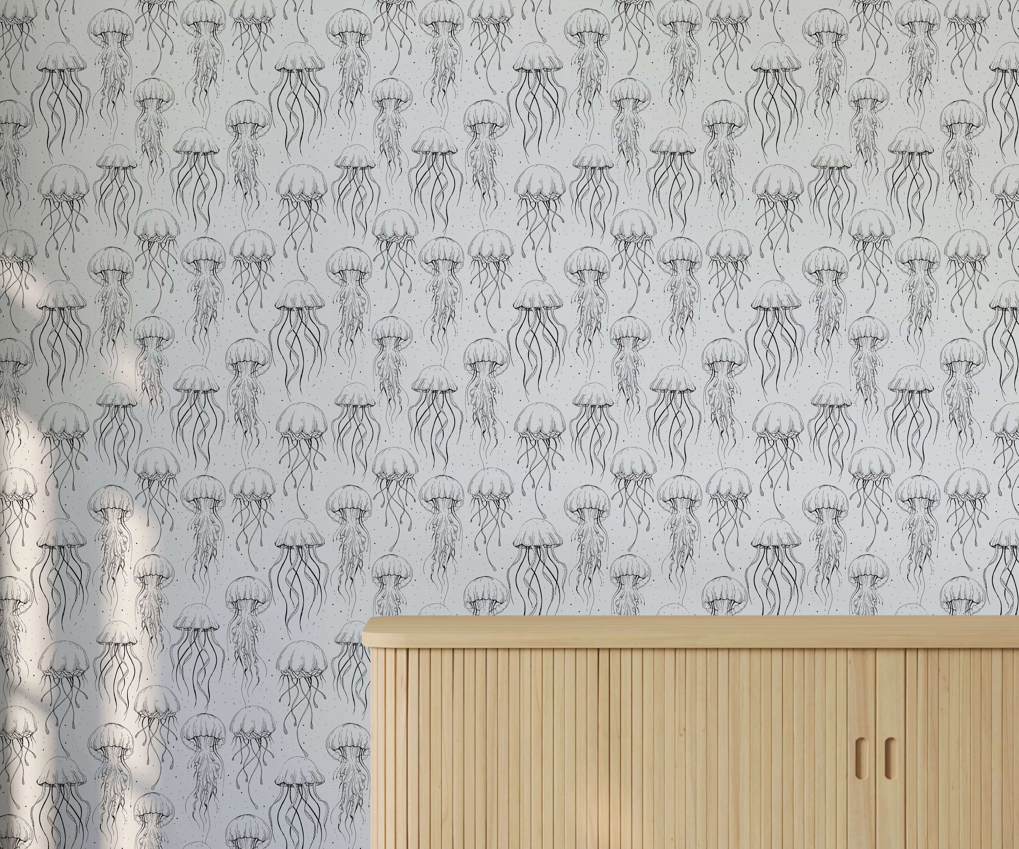 Bobbi Beck Larkom Jellyfish Luxury Wallpaper