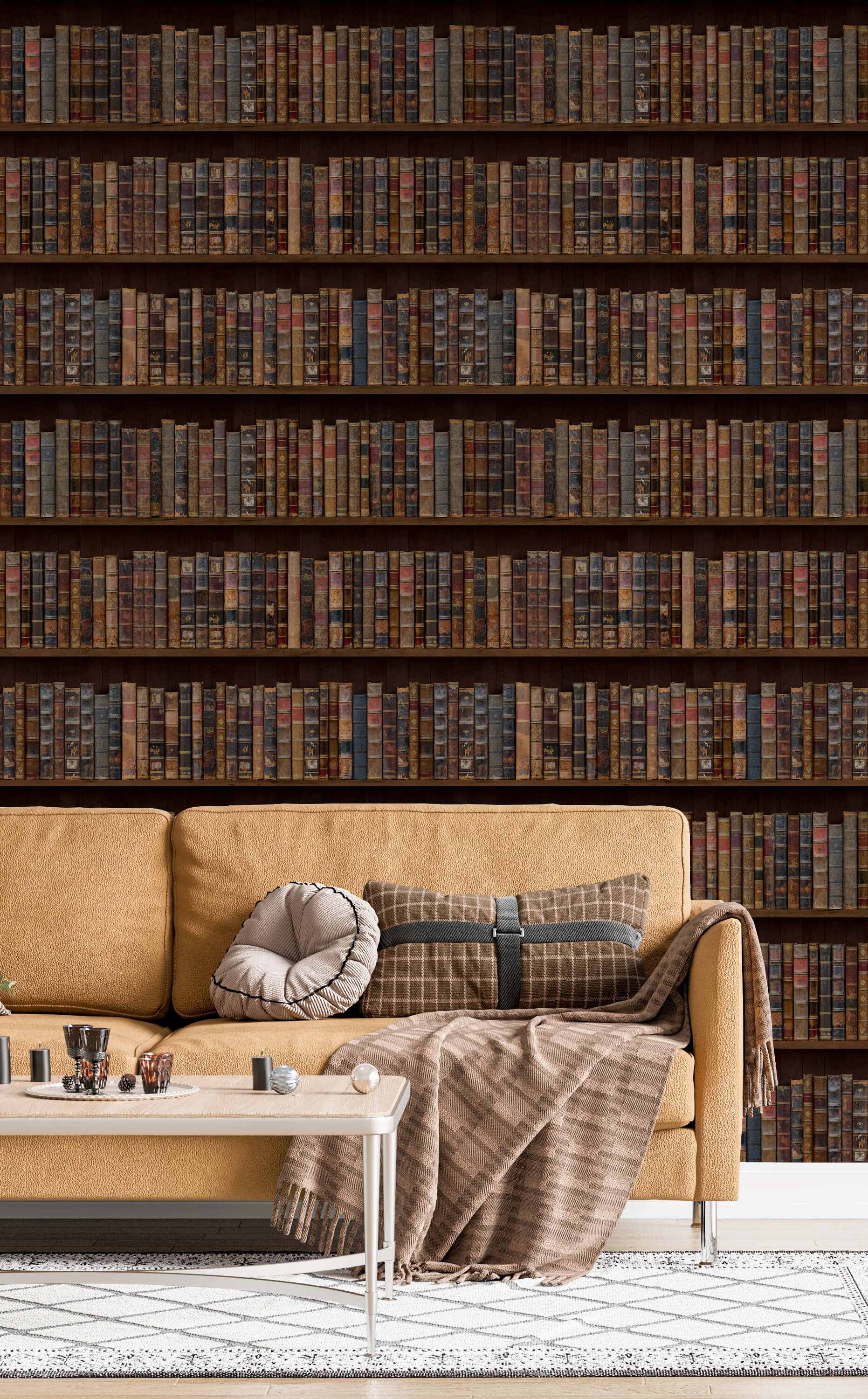 Bobbi Beck Libre Bookcase Luxury Wallpaper