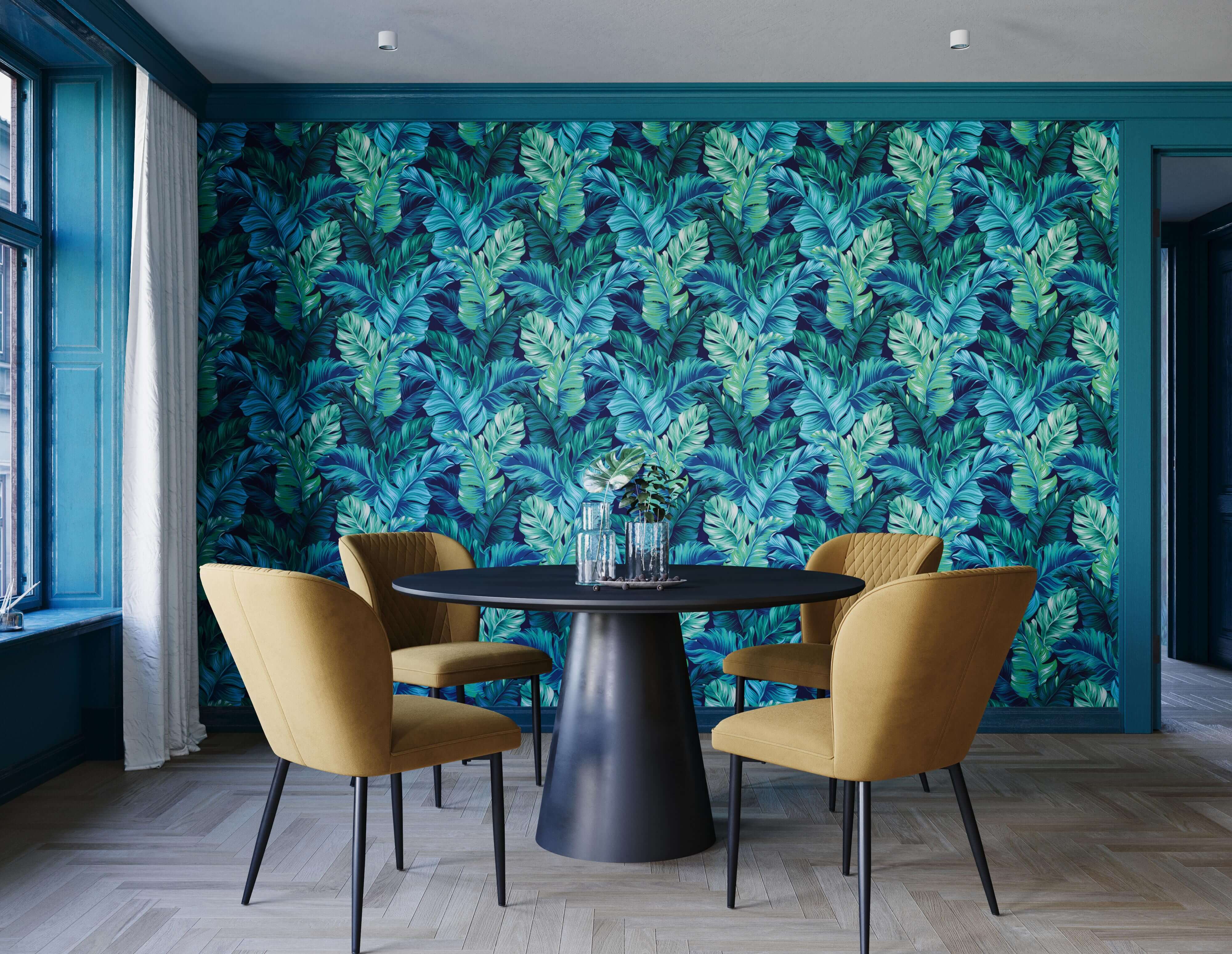 Bobbi Beck Lobate Leaf Luxury Wallpaper