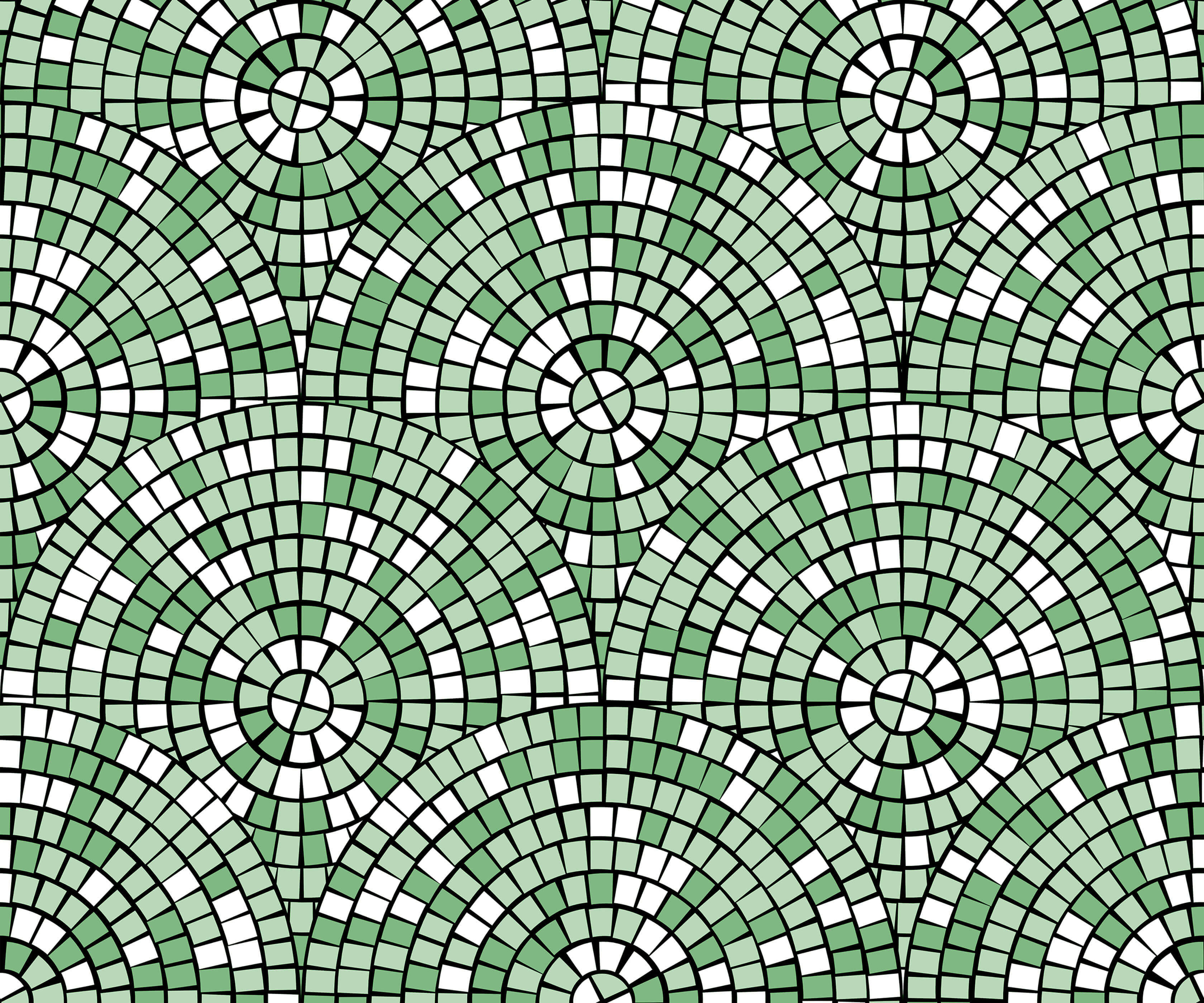 Bobbi Beck Loff Mosaic Patterned Luxury Wallpaper