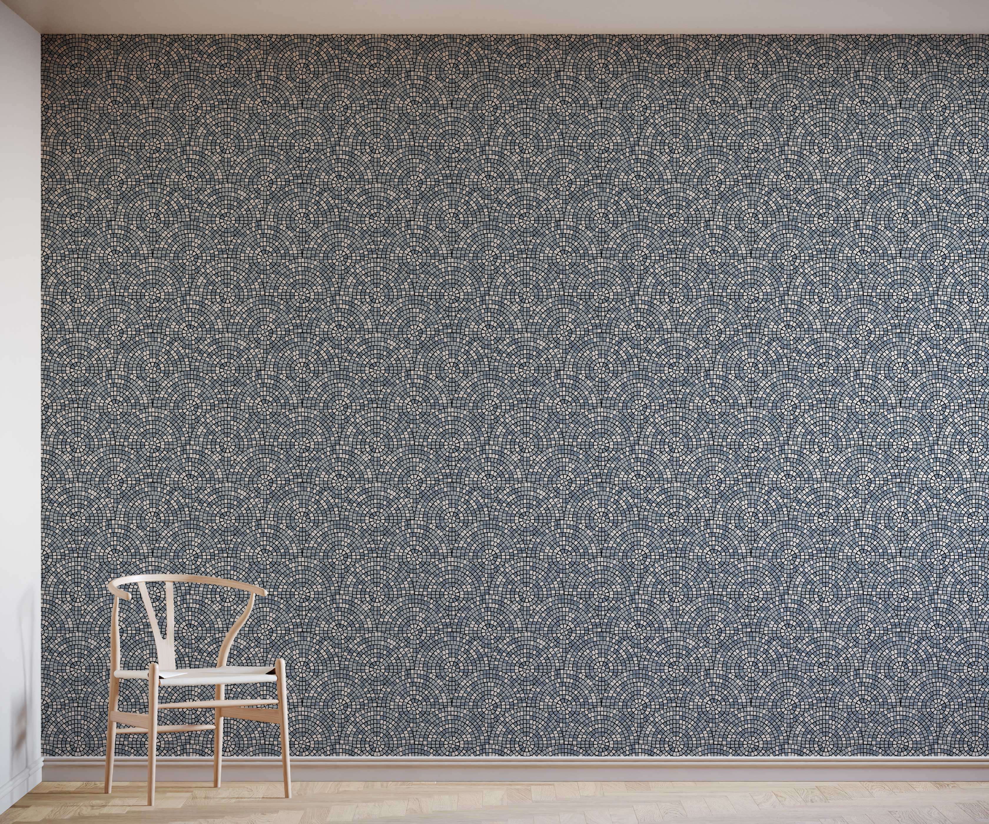 Bobbi Beck Loff Mosaic Patterned Luxury Wallpaper