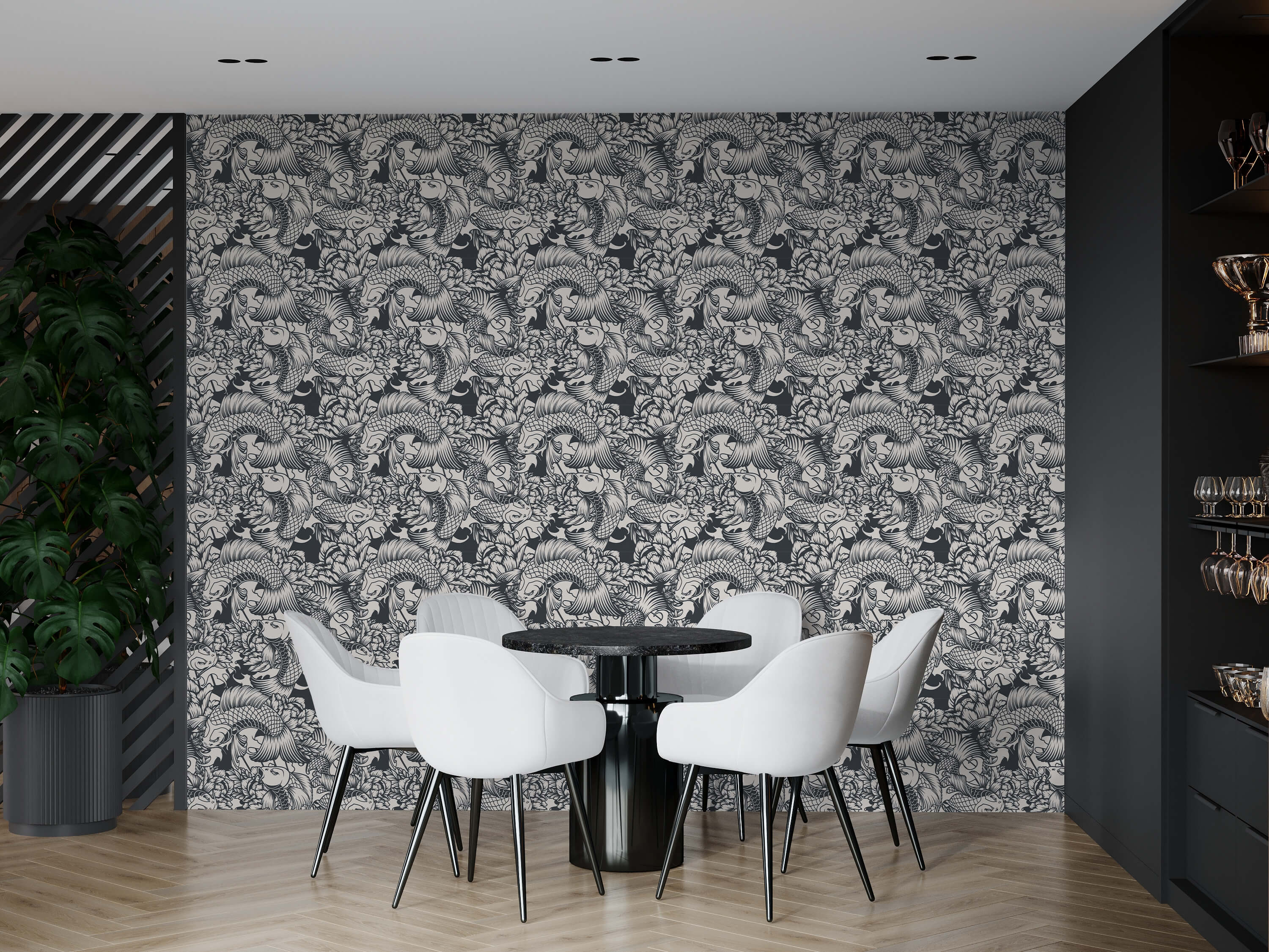Bobbi Beck Lorente Koi Animal Luxury Wallpaper