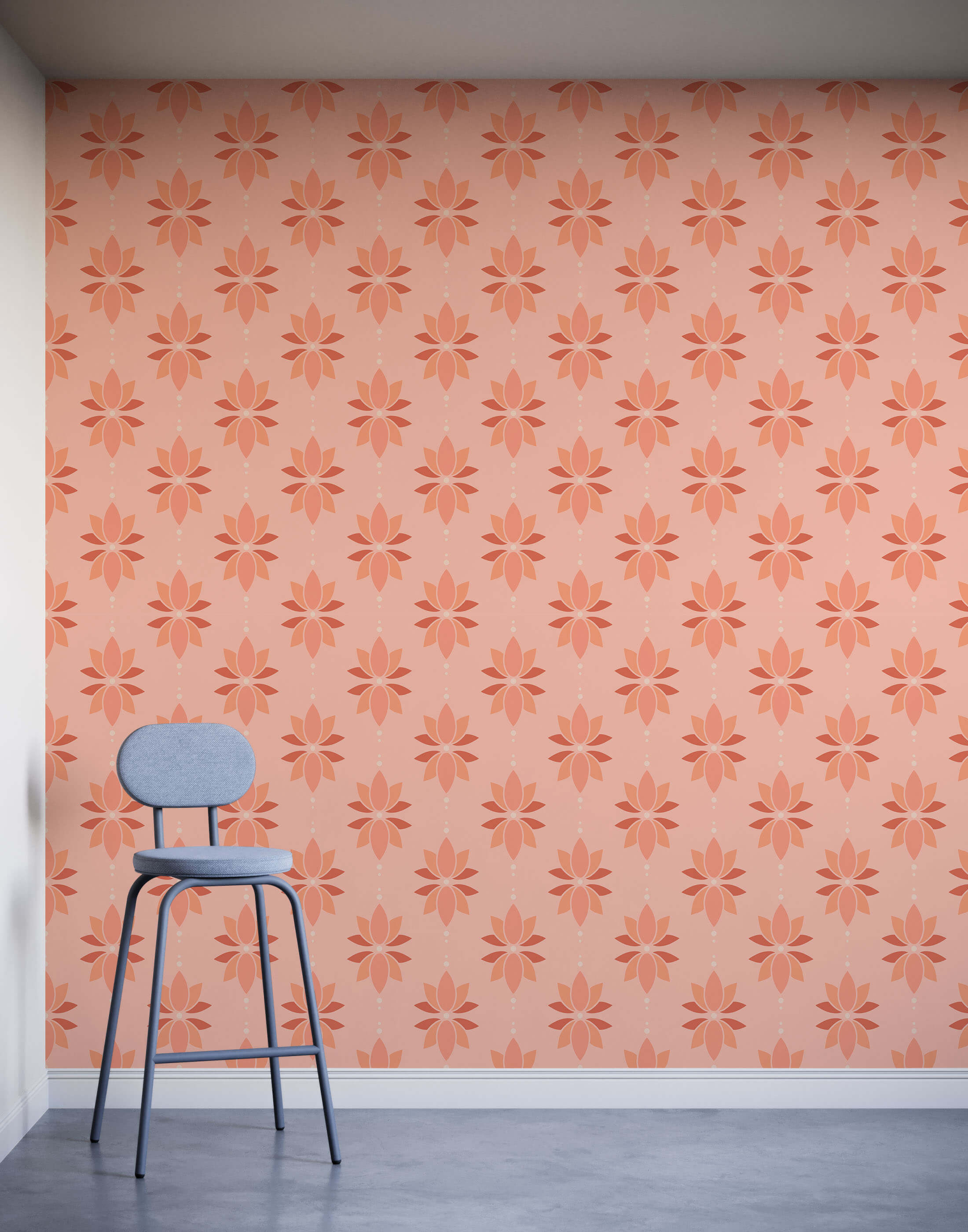 Bobbi Beck Lotus Floral Luxury Wallpaper