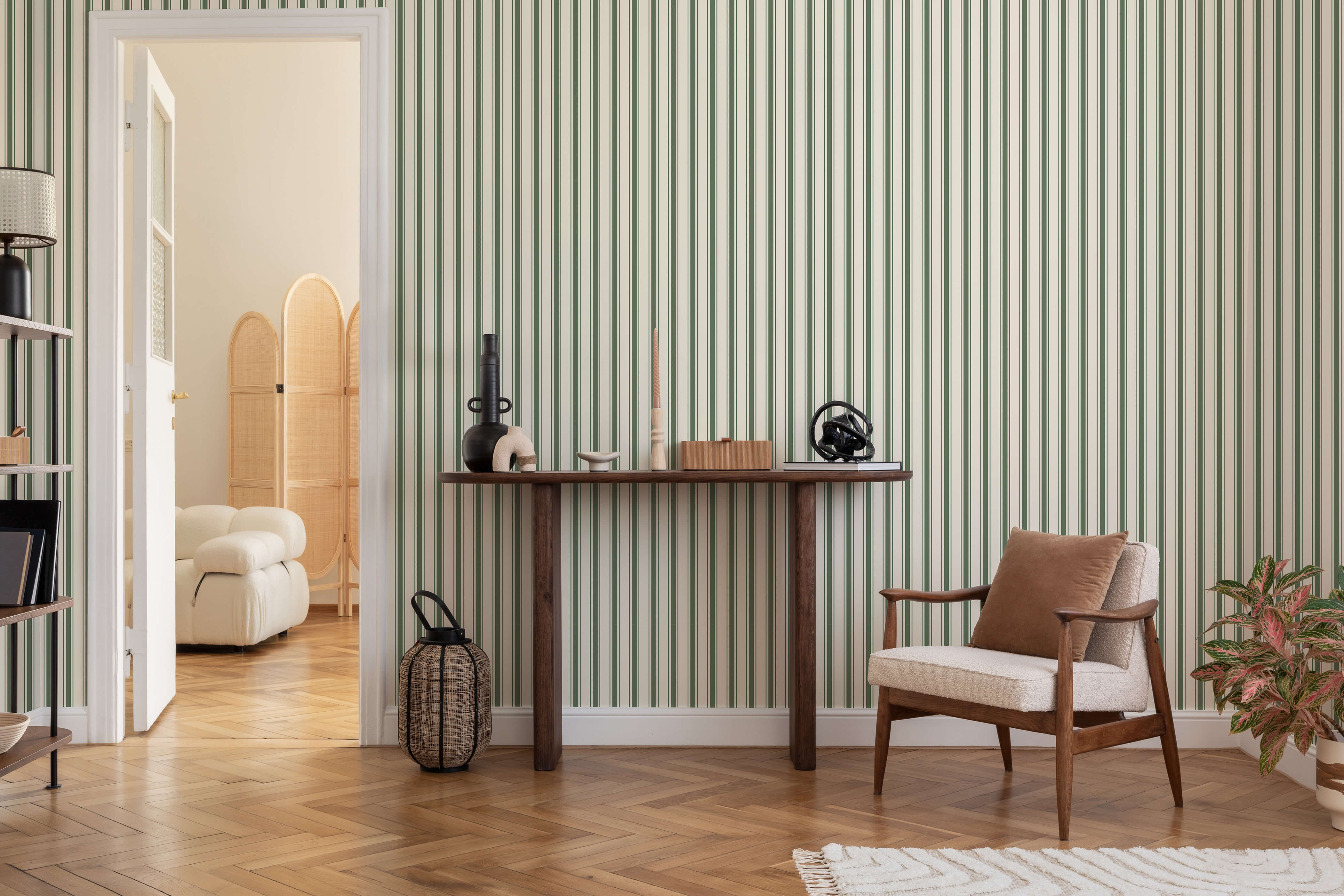 Bobbi Beck Lucas Striped Luxury Wallpaper