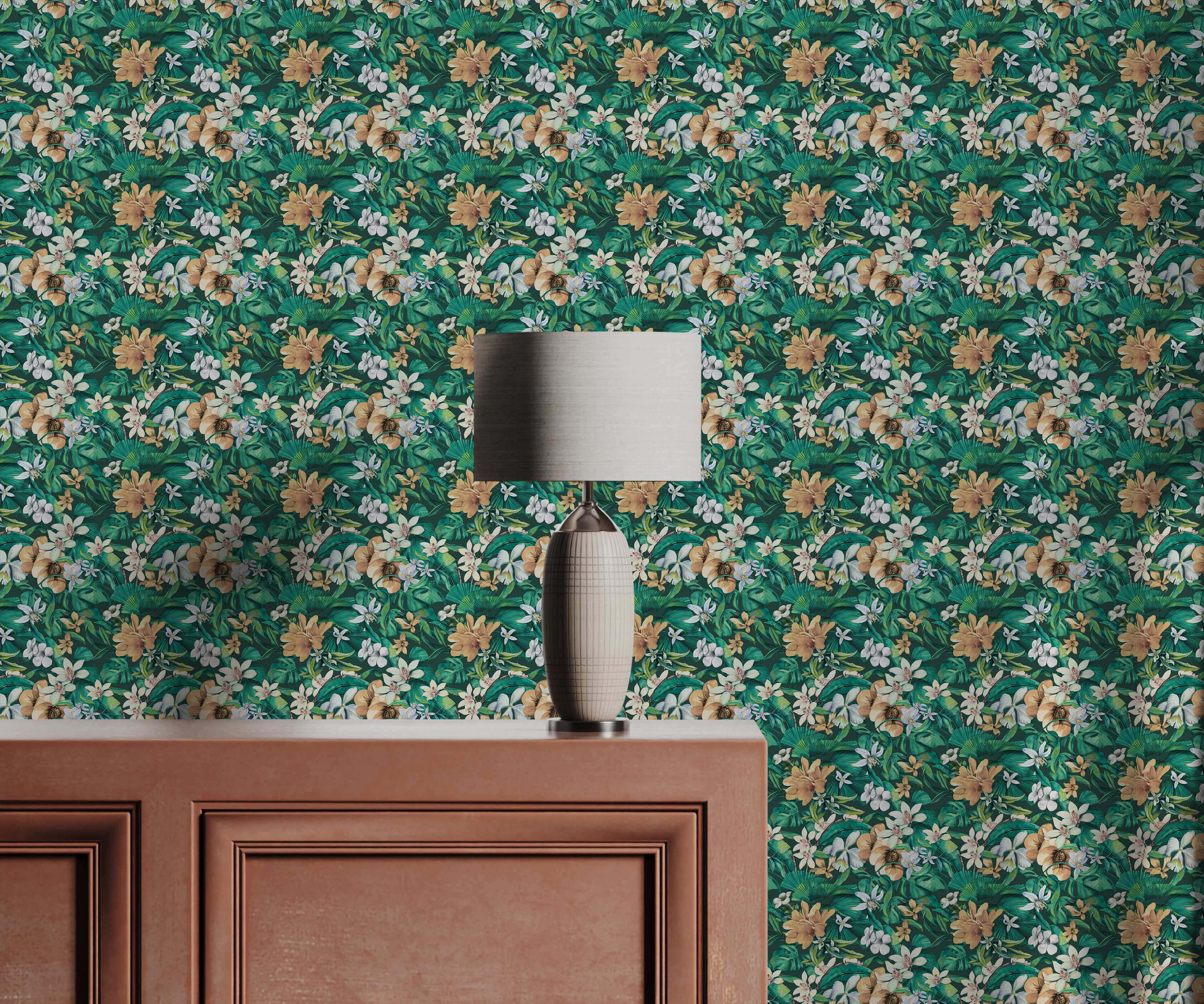 Bobbi Beck Lush Floral Luxury Wallpaper