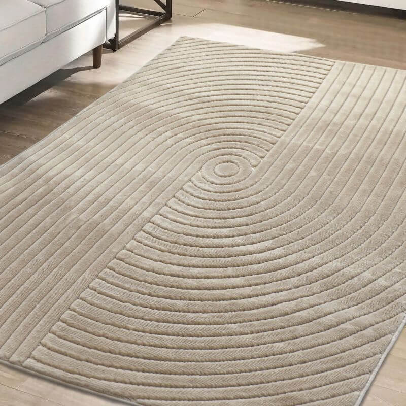 Malmo Knot Rug – Textured Striped Design