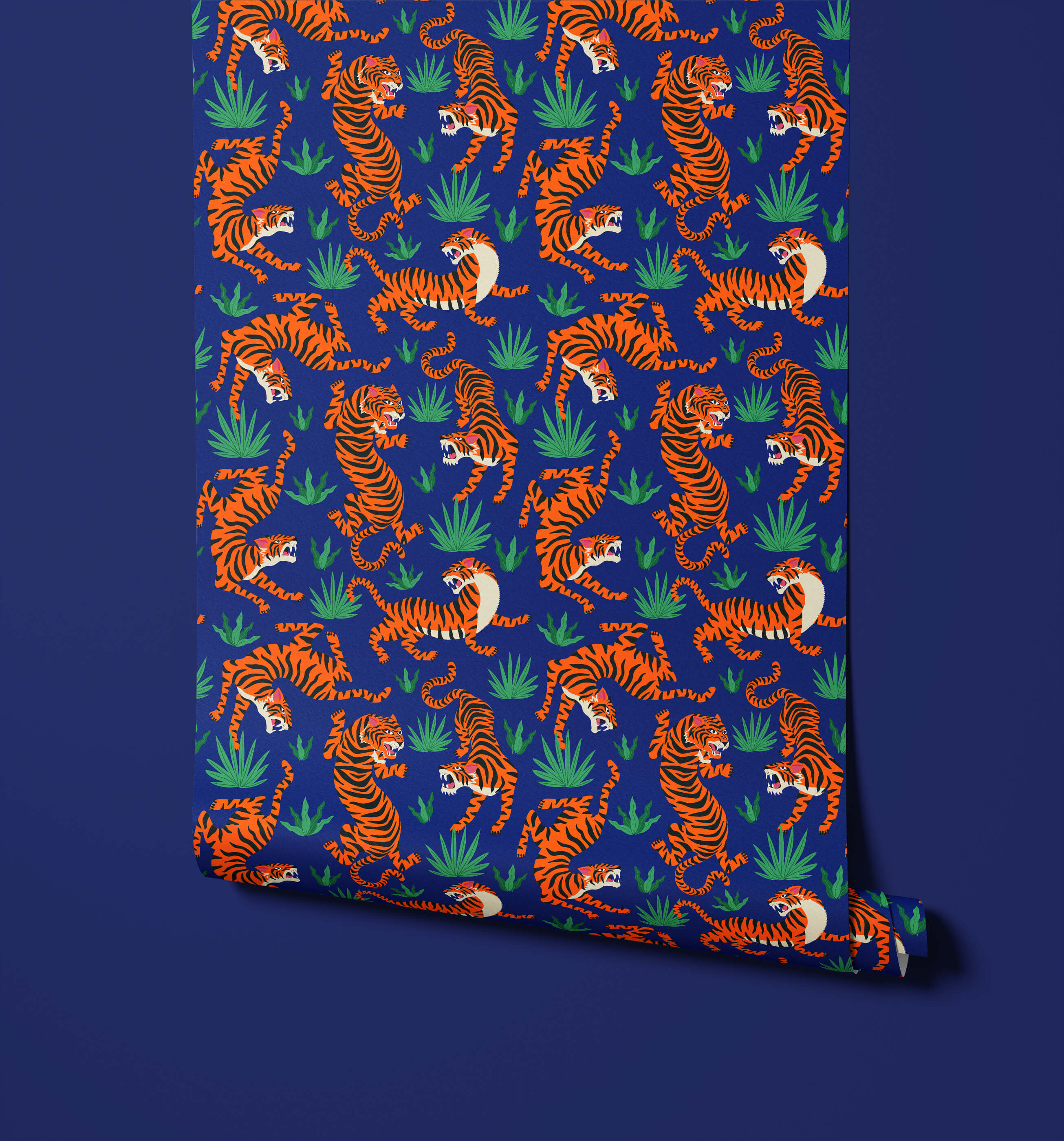 Bobbi Beck Medella Tiger Animal Luxury Wallpaper