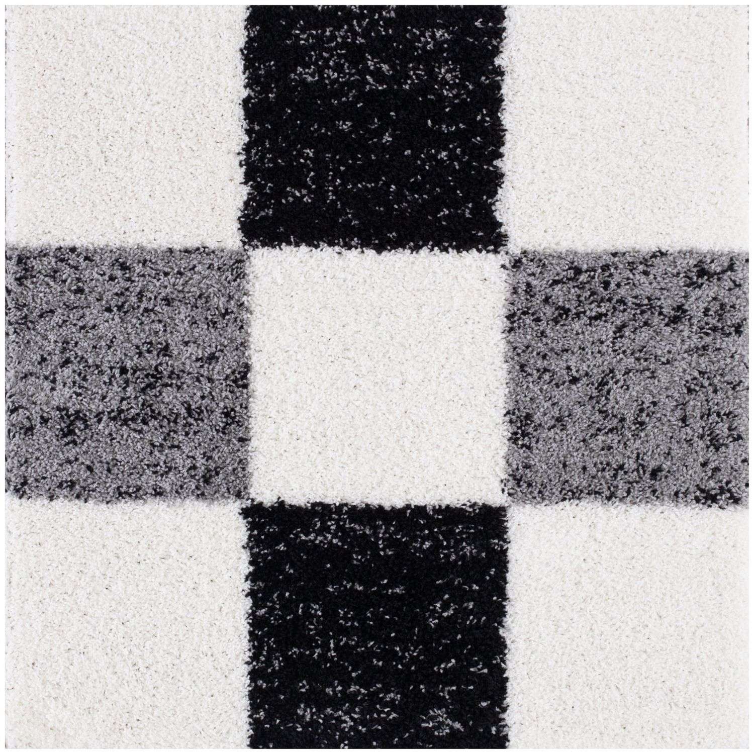 Myshaggy Geometric Grey Rug