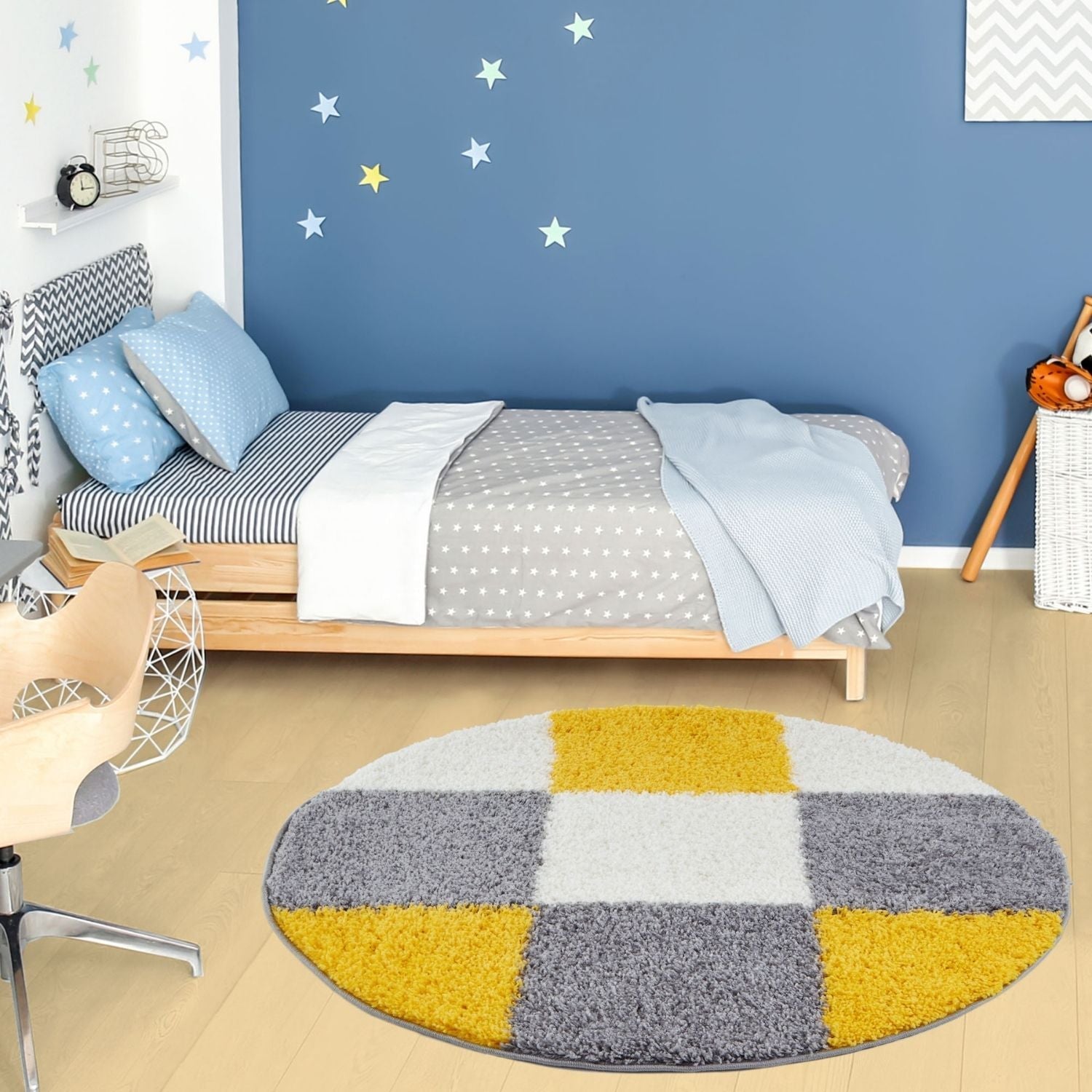 Myshaggy Geometric Yellow Rug