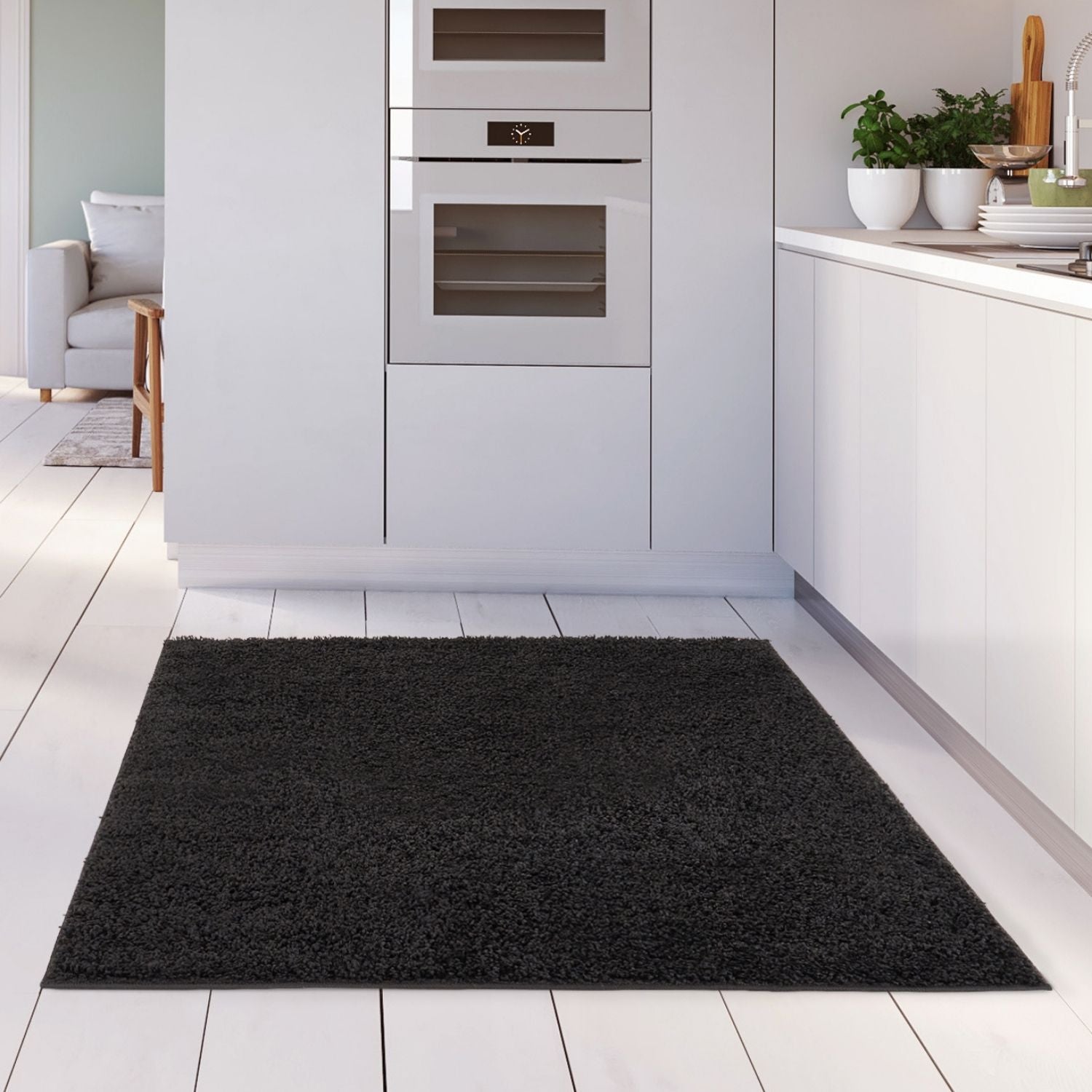 Myshaggy Solid Black Rug