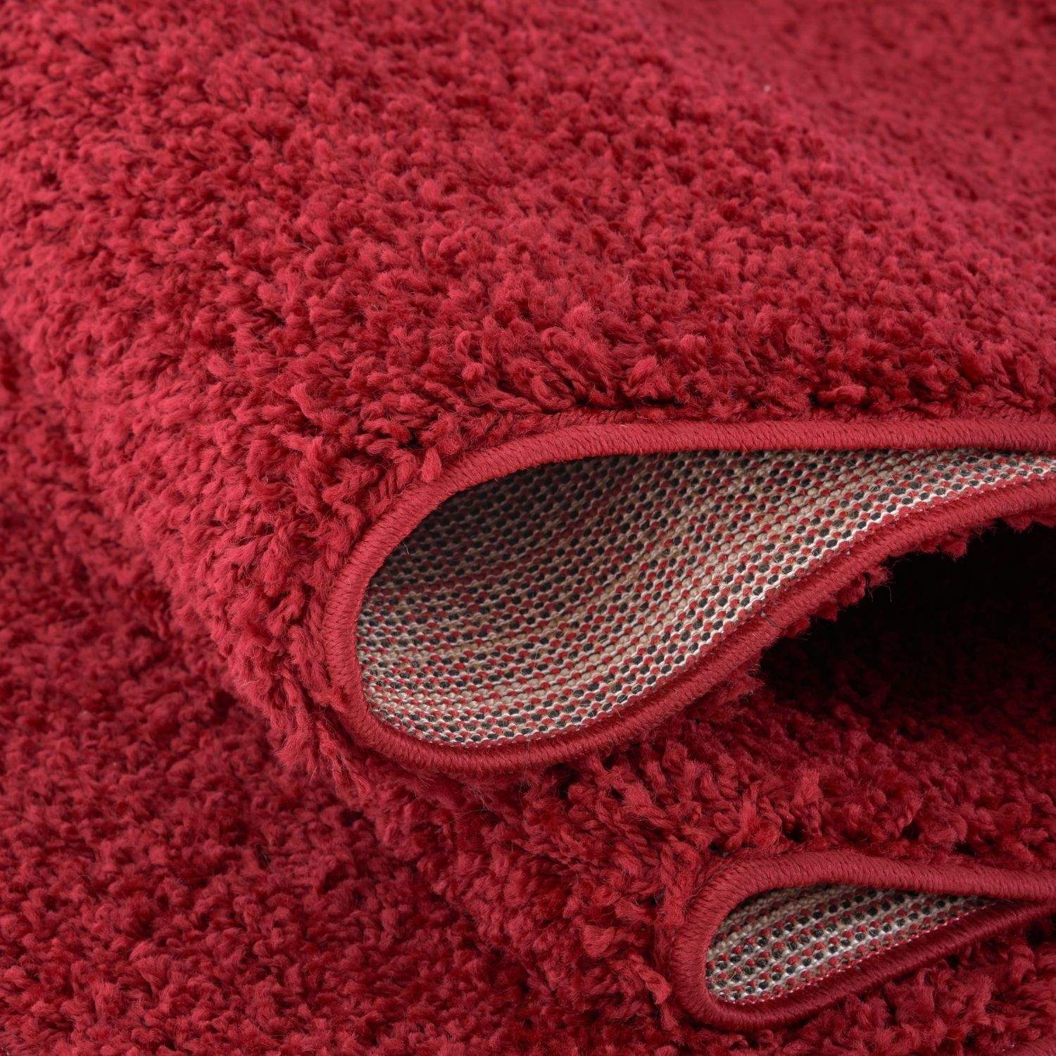 Myshaggy Solid Red Rug