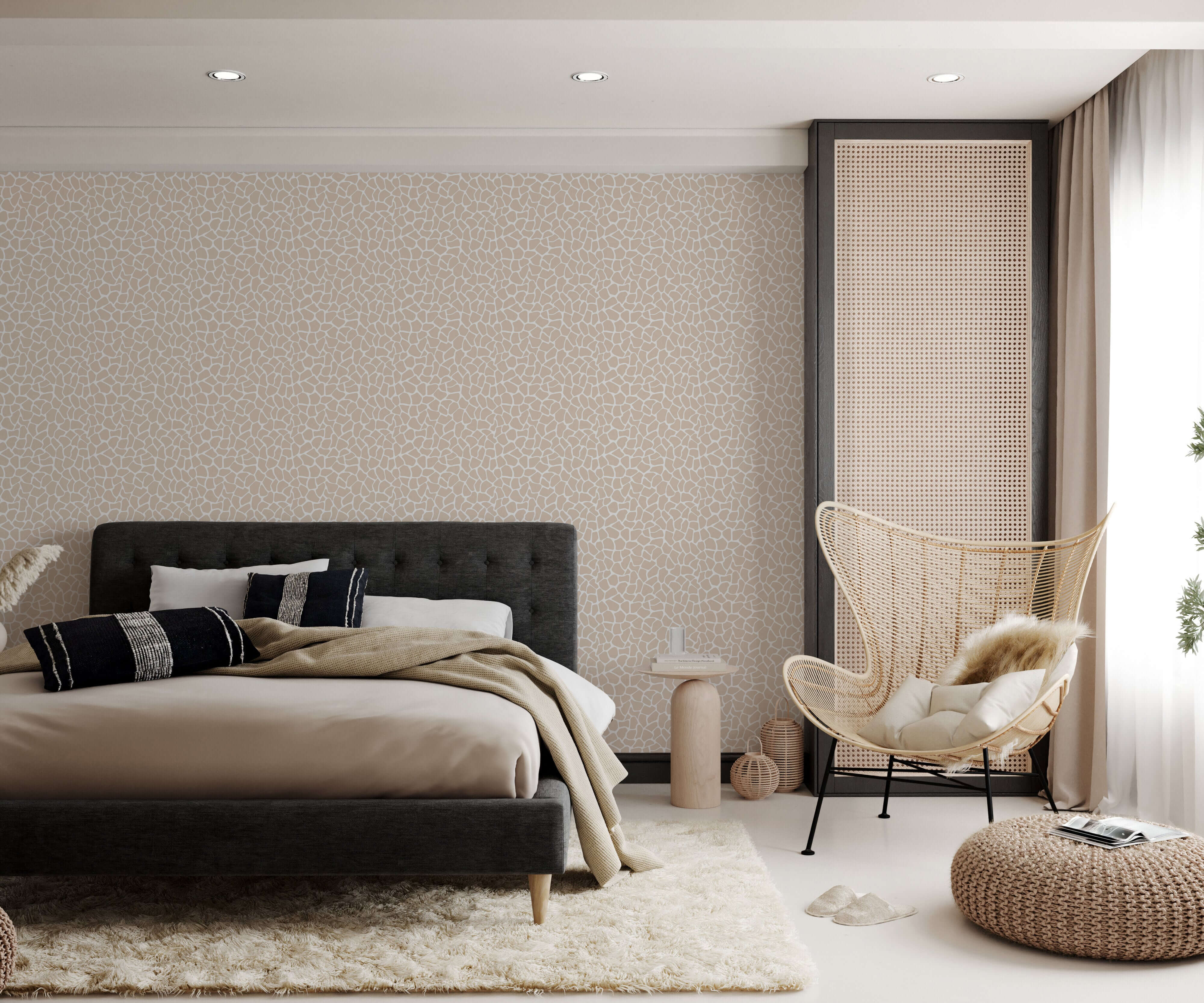 Bobbi Beck Nambe Children's Giraffe Luxury Wallpaper