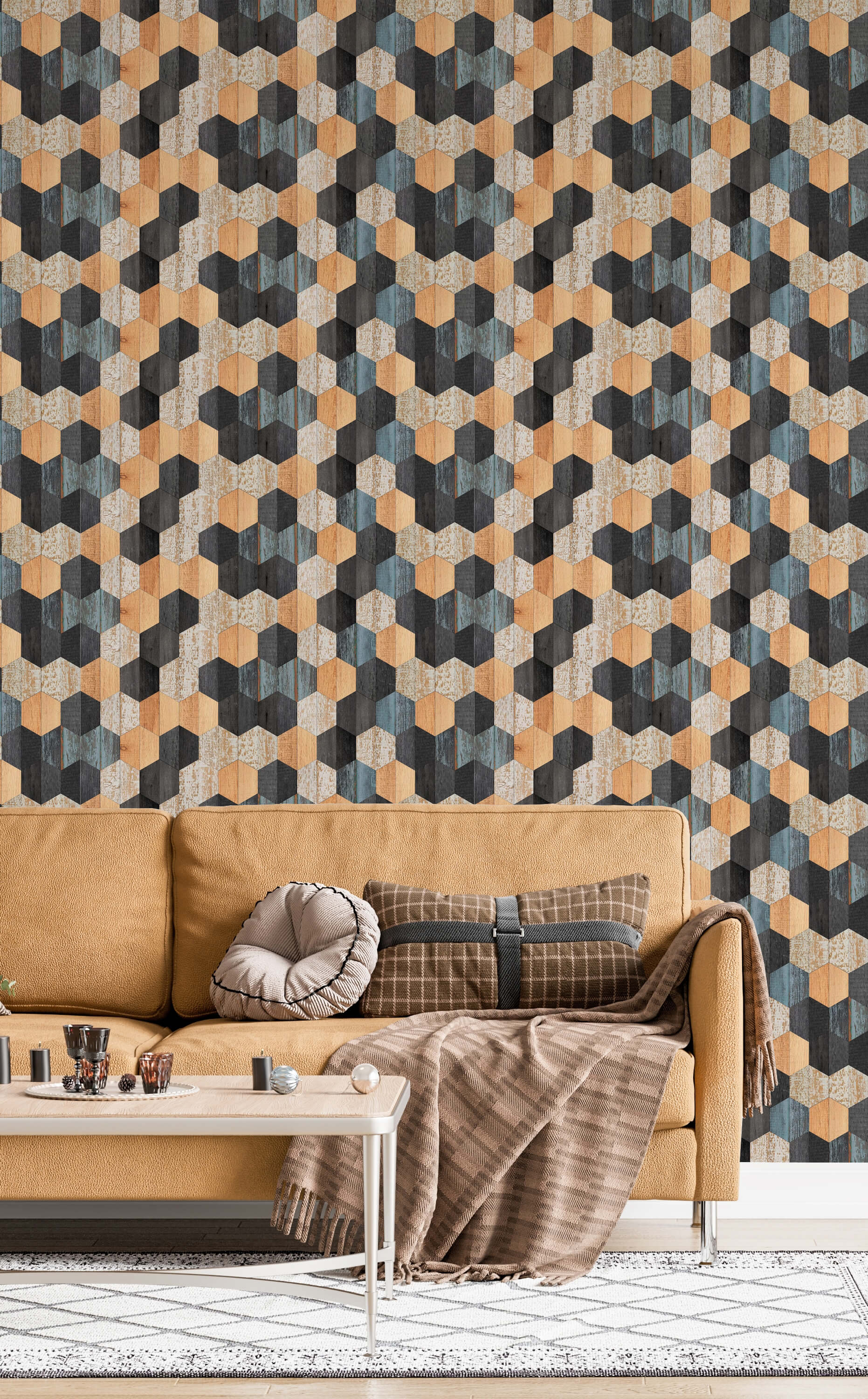 Bobbi Beck Neville Geometric Luxury Wallpaper