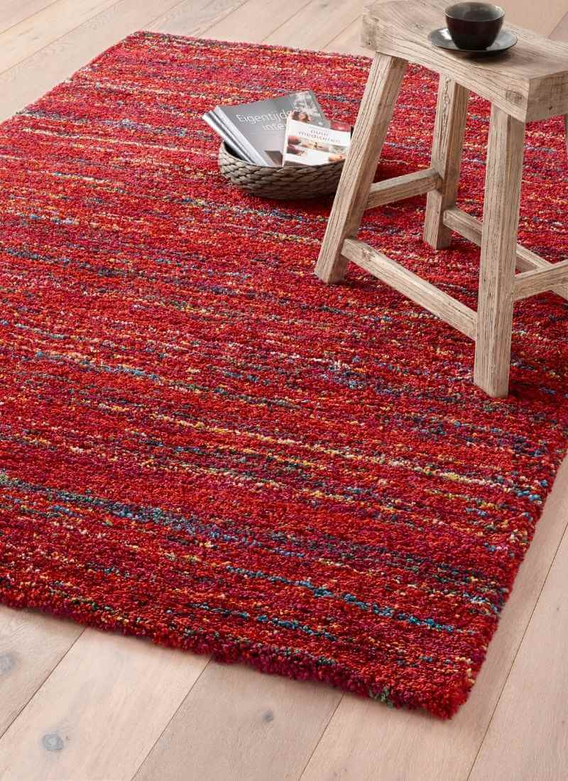 Noble Sherpa Rug – Blue and Red Colours