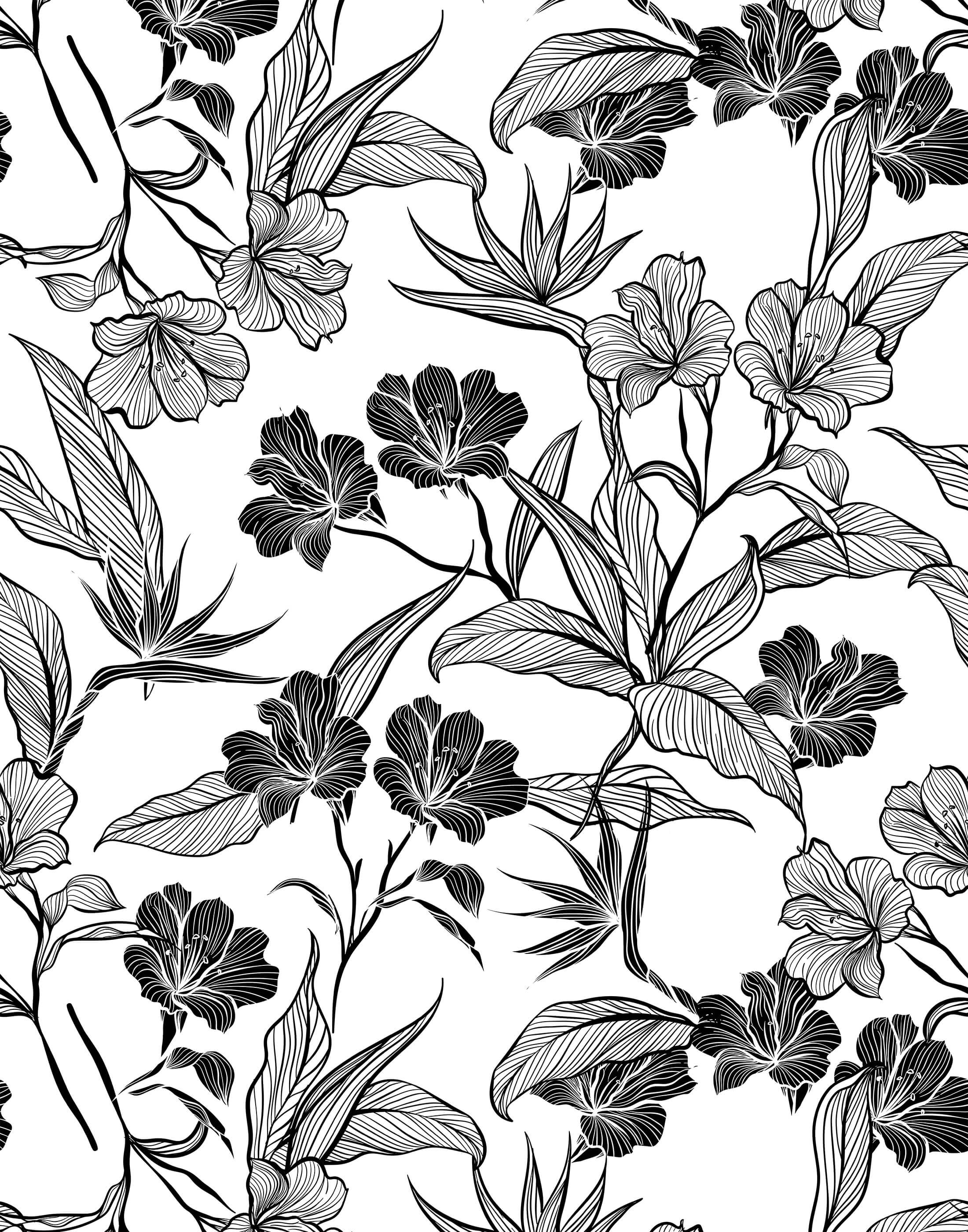 Bobbi Beck Contour Floral Luxury Wallpaper