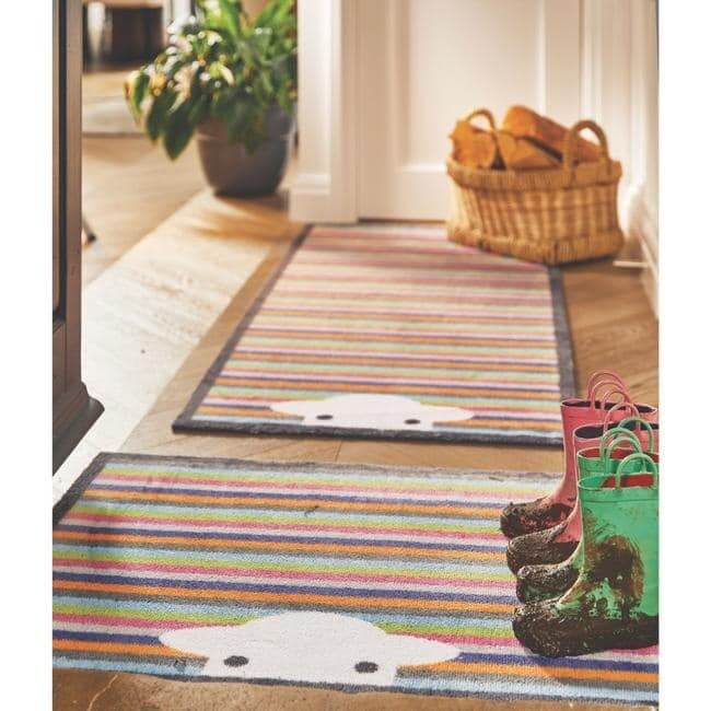 Eco-Washable Striped Mat Multicolour