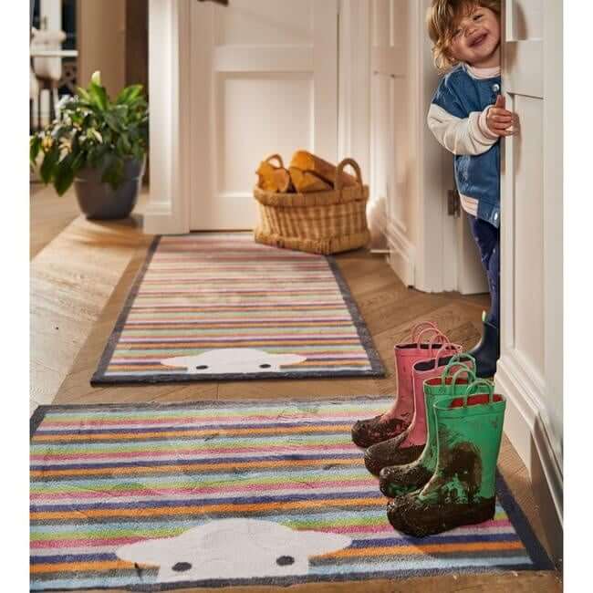 Eco-Washable Striped Mat Multicolour