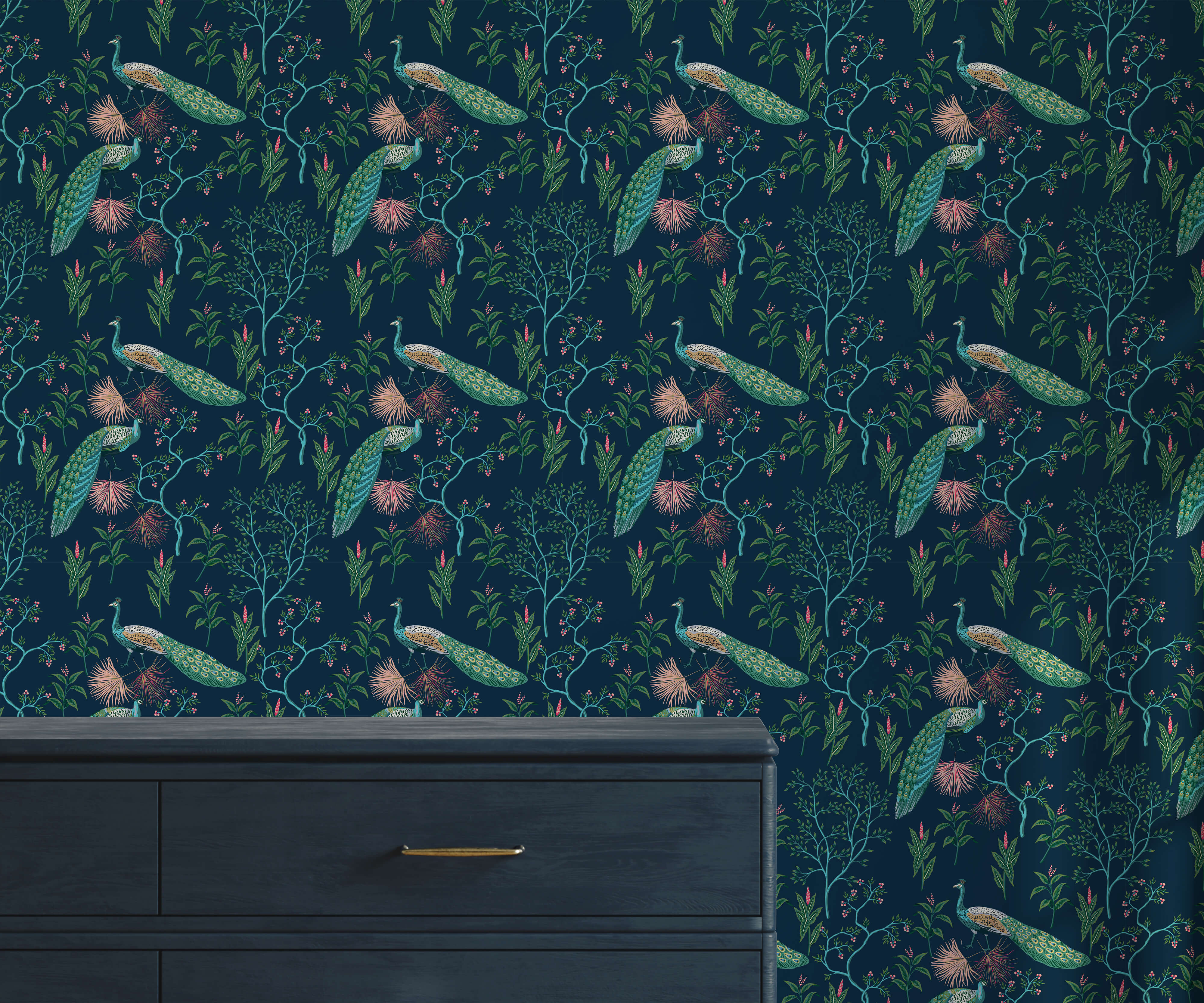 Bobbi Beck Percente Bird Luxury Wallpaper