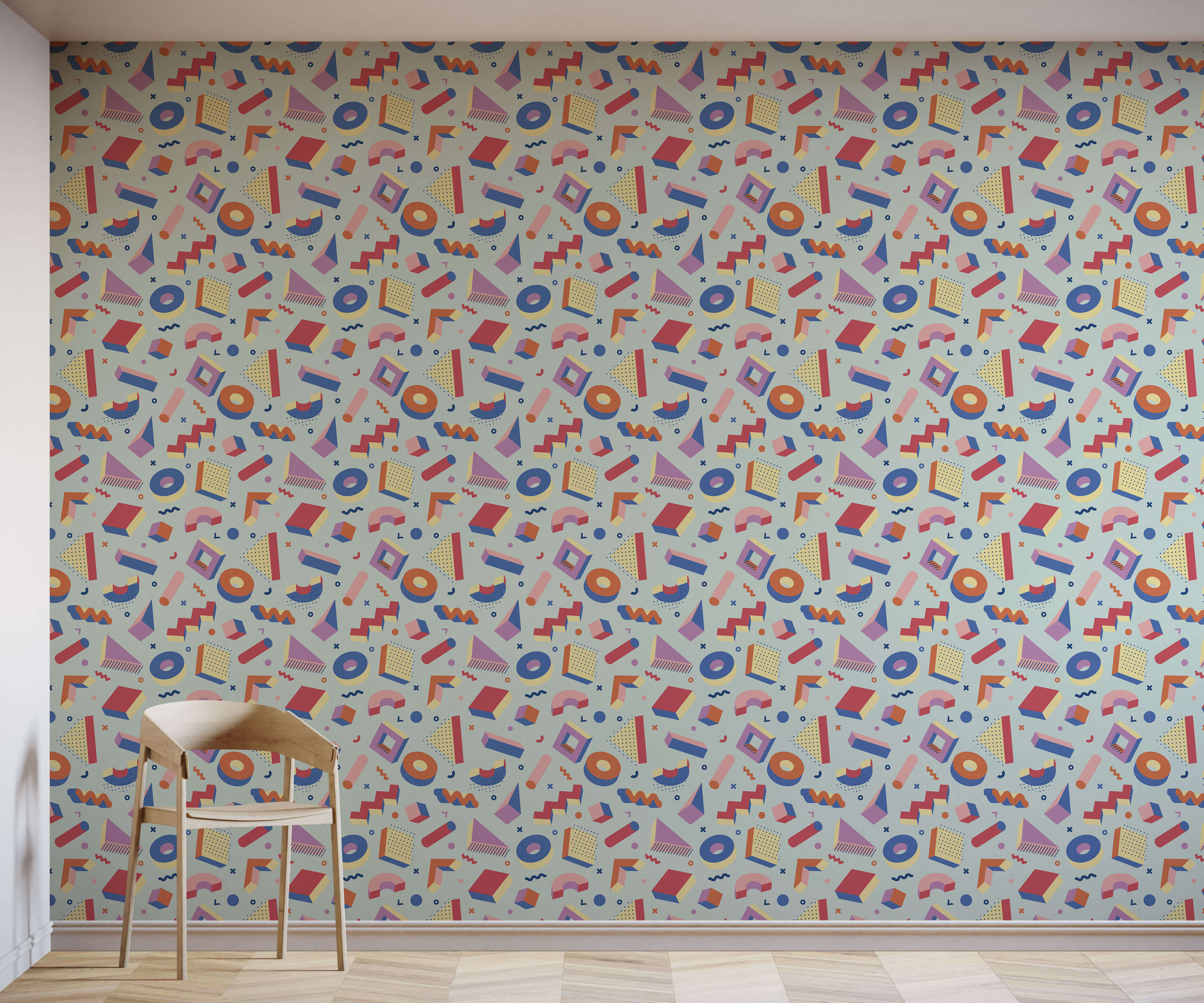 Bobbi Beck Pop Patterned Luxury Wallpaper