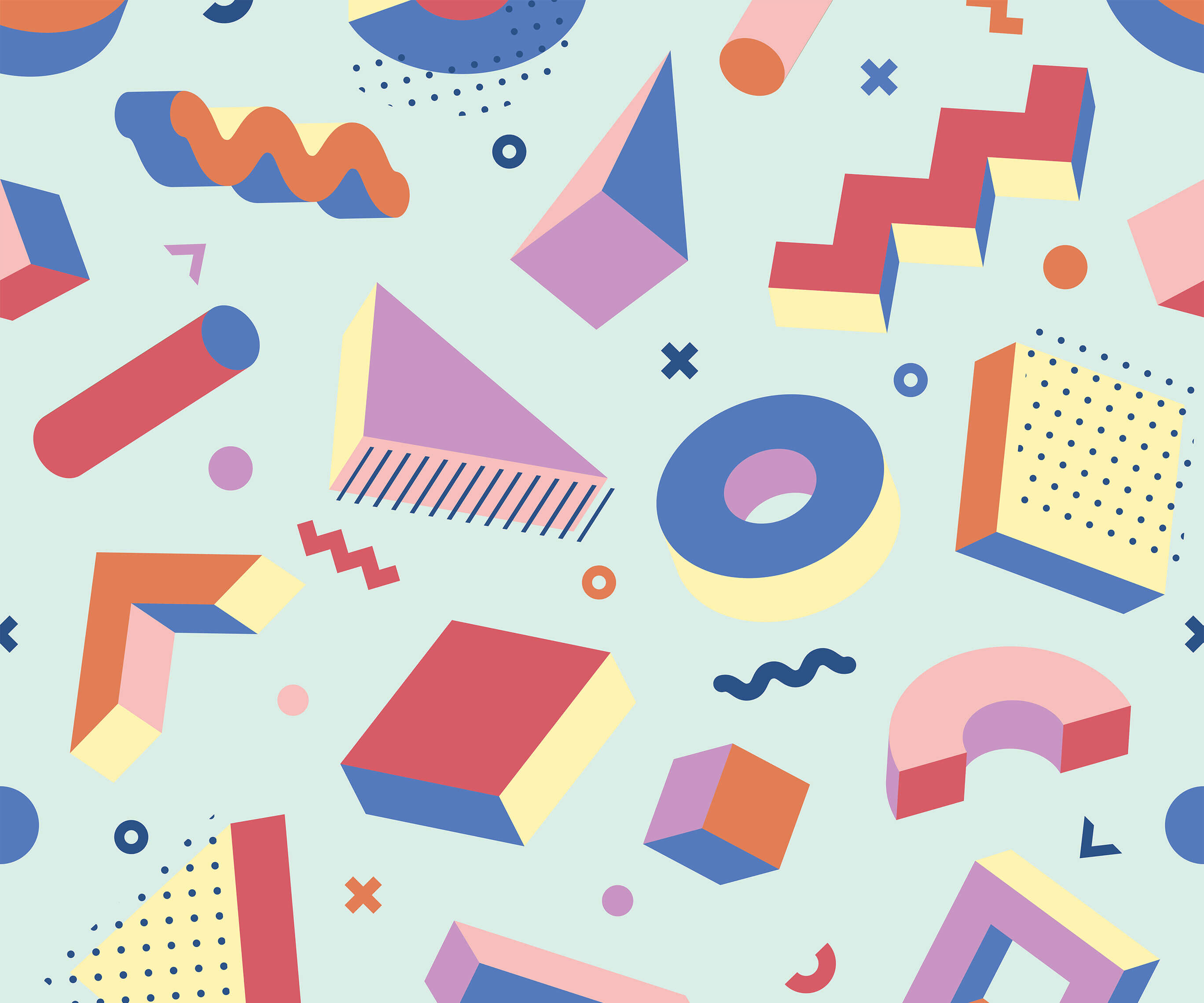 Bobbi Beck Pop Patterned Luxury Wallpaper