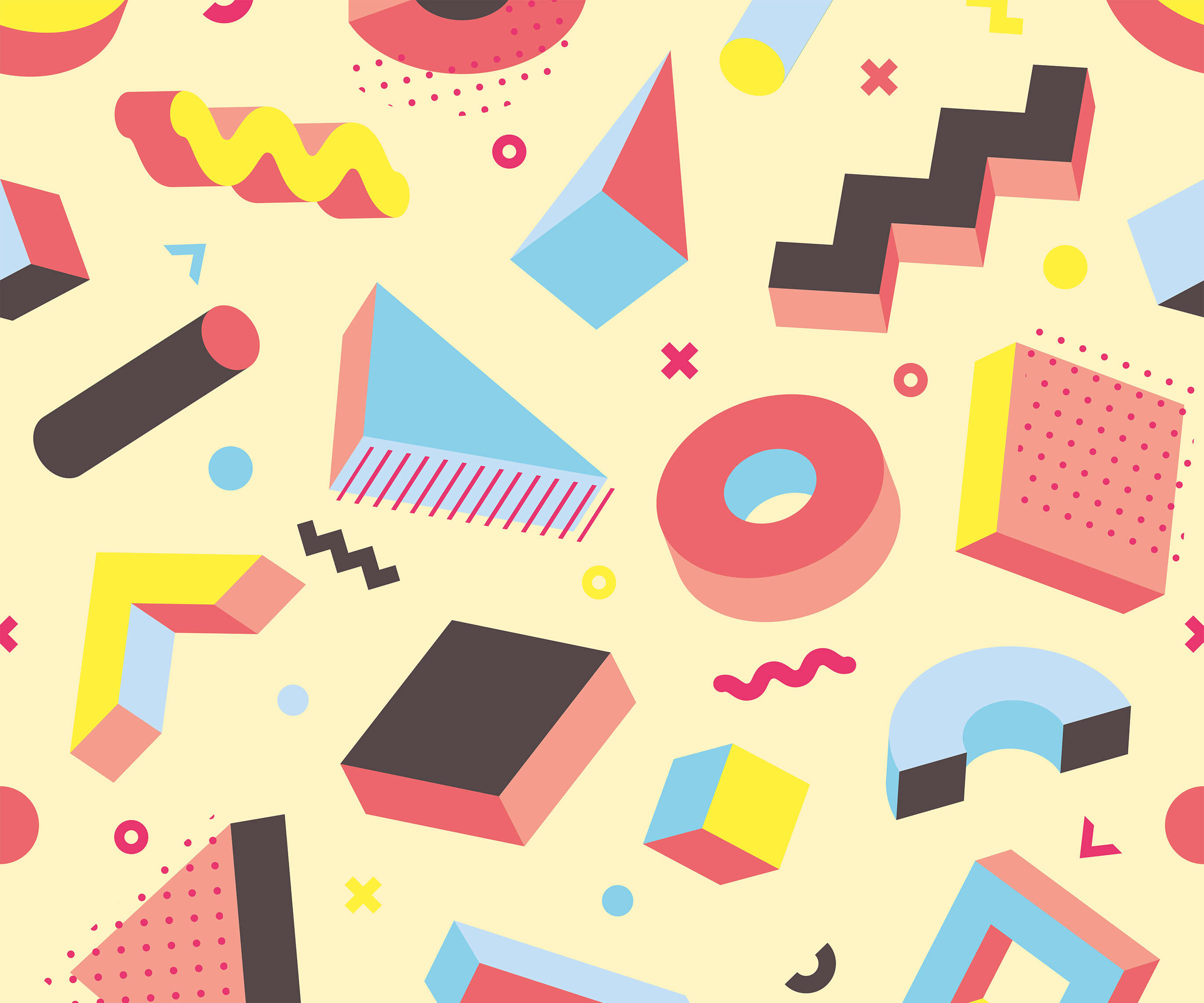 Bobbi Beck Pop Patterned Luxury Wallpaper