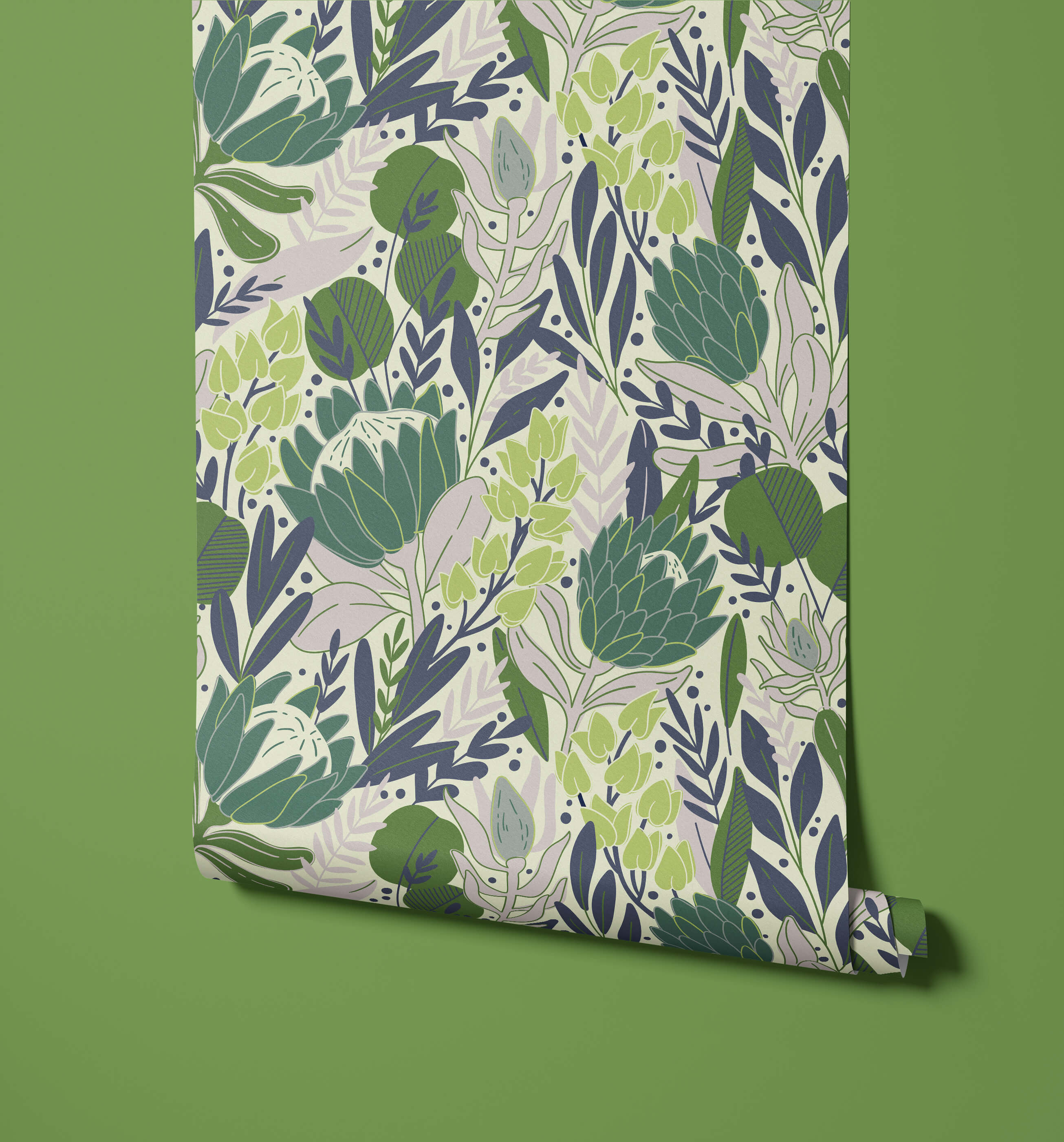 Bobbi Beck Protea Floral Luxury Wallpaper