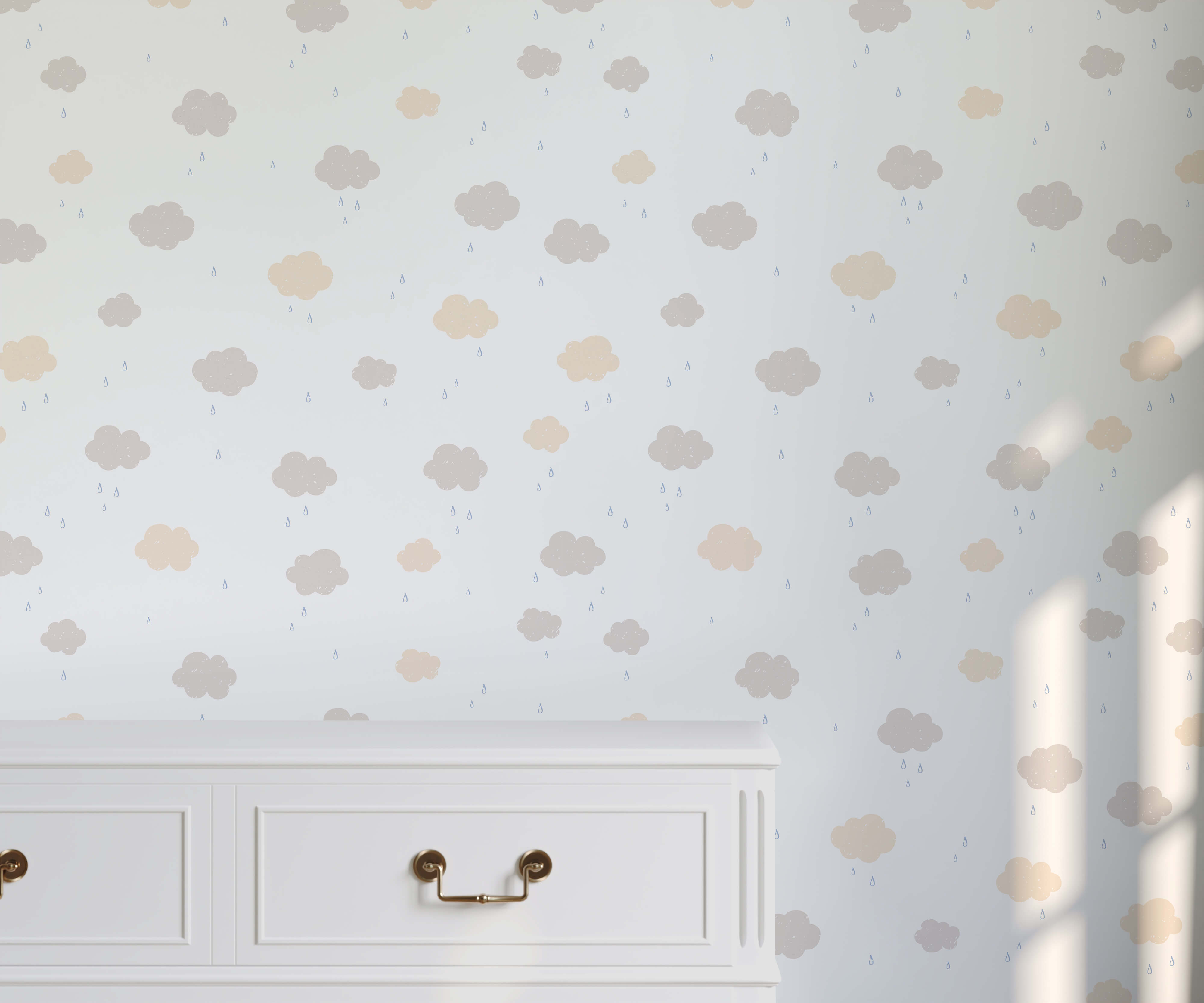 Bobbi Beck Raindrops Nature Luxury Wallpaper