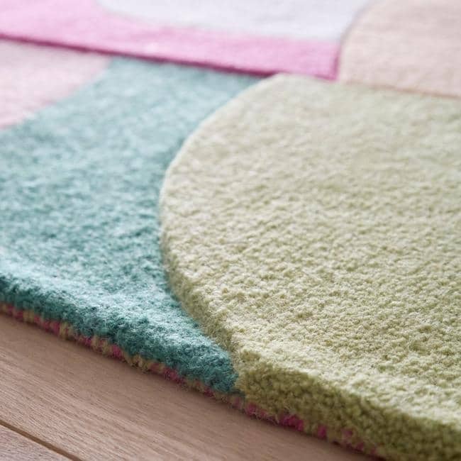 Retro Deco Rug Abstract Design