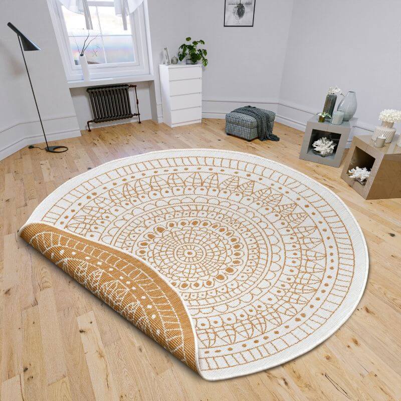 Porto Round Reversible Indoor-Outdoor Rug