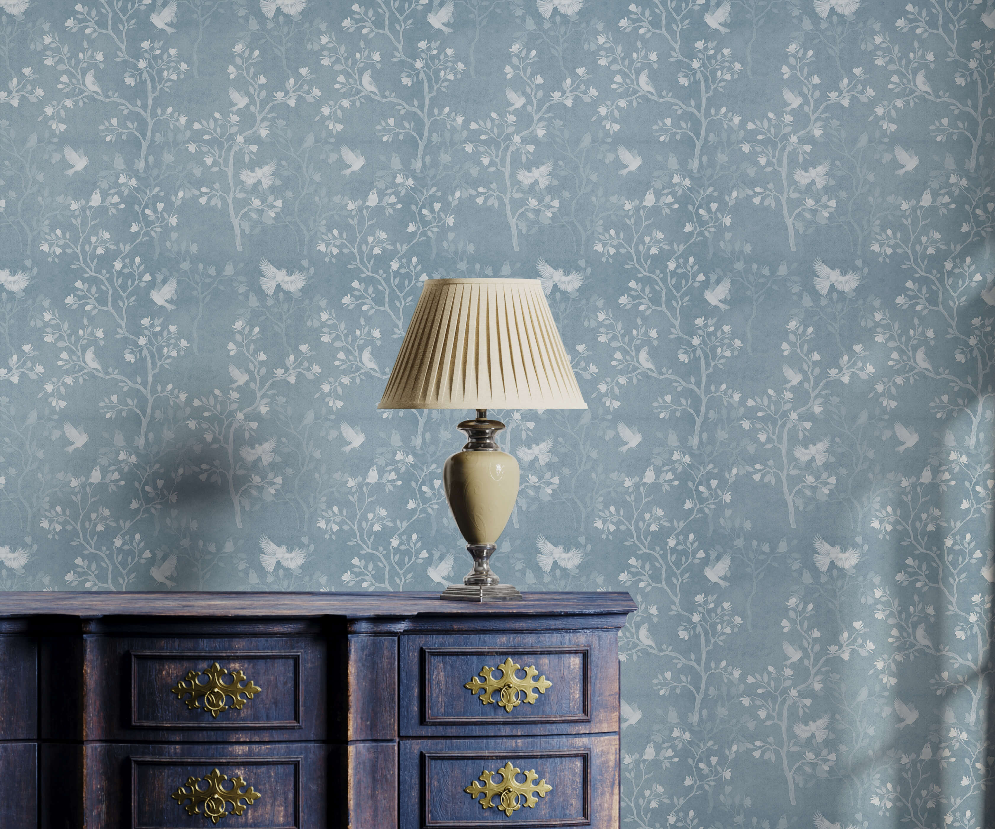 Bobbi Beck Revetti Bird Luxury Wallpaper