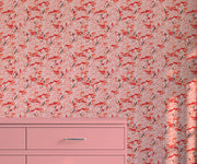 Bobbi Beck Robyn Flamingo Luxury Wallpaper