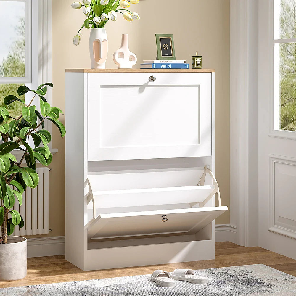 Flip Down Shoe Cabinet