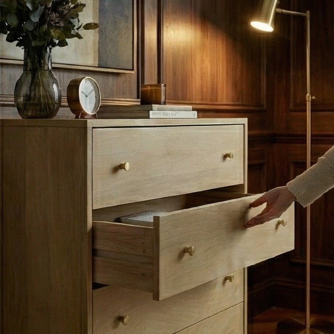 Scandinavian Light Oak Oslo Chest of 3 Drawers