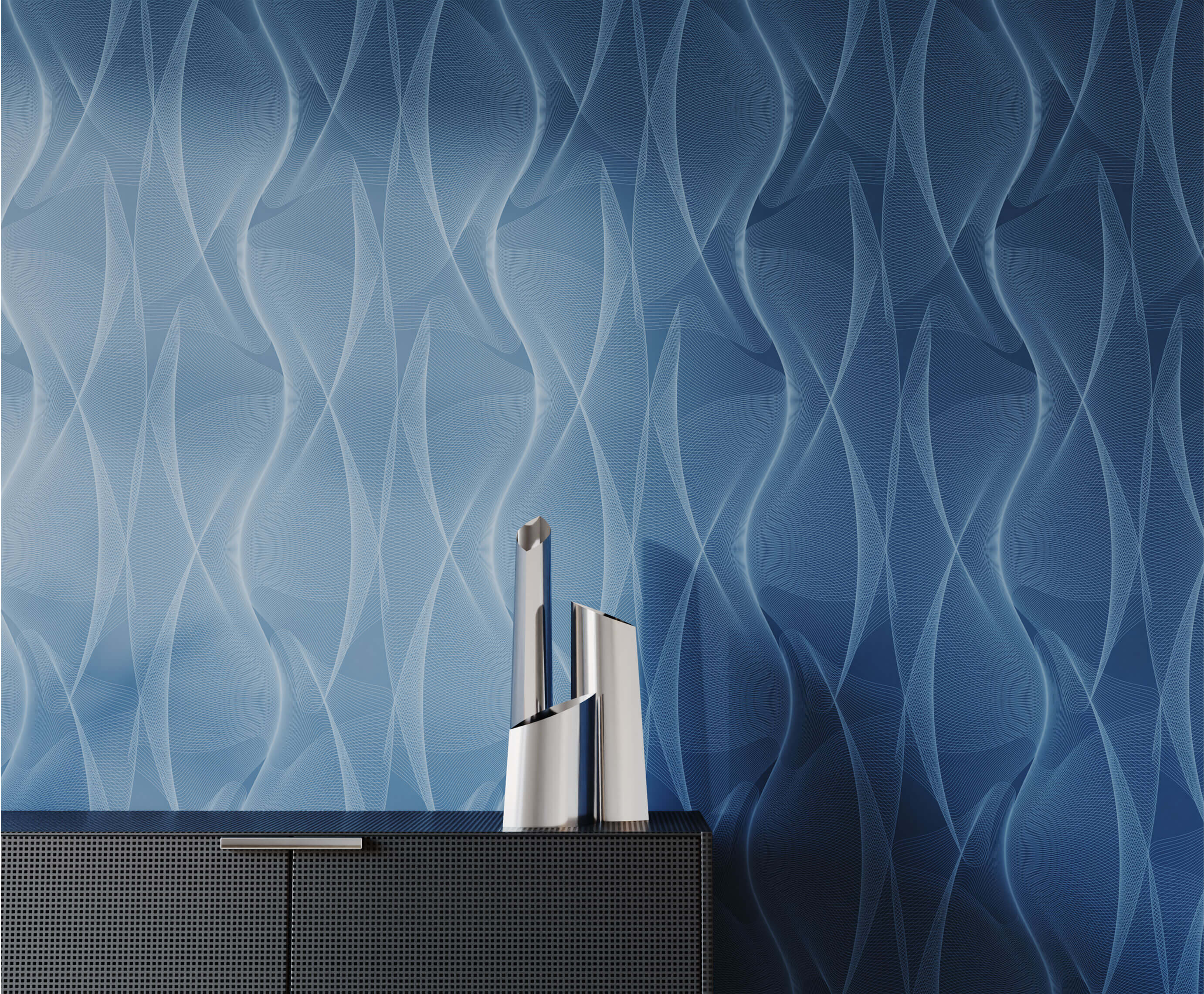 Bobbi Beck Delta Patterned Luxury Wallpaper