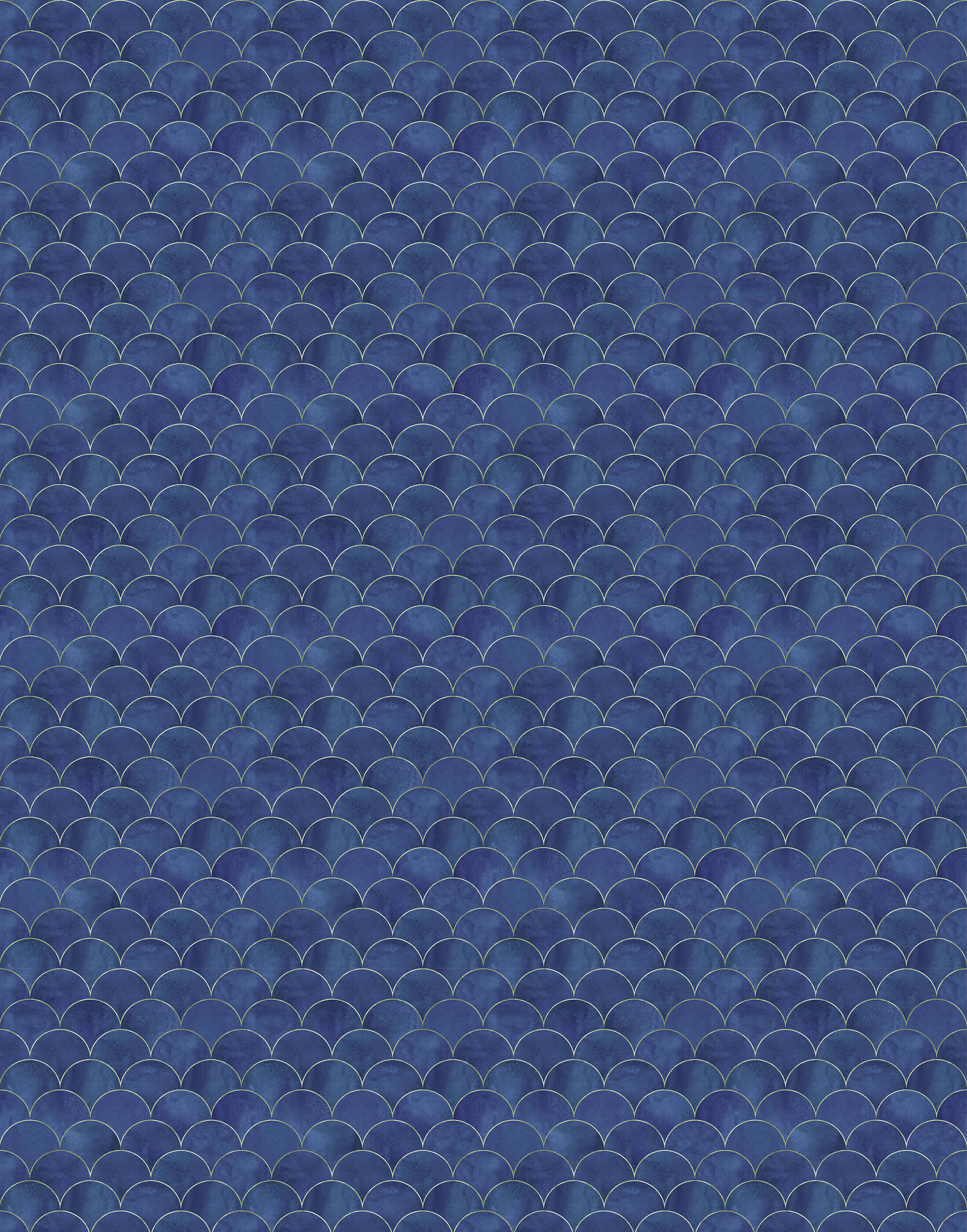Bobbi Beck Scallop Art Deco Luxury Wallpaper