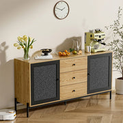 Brown Oak Storage Cabinet