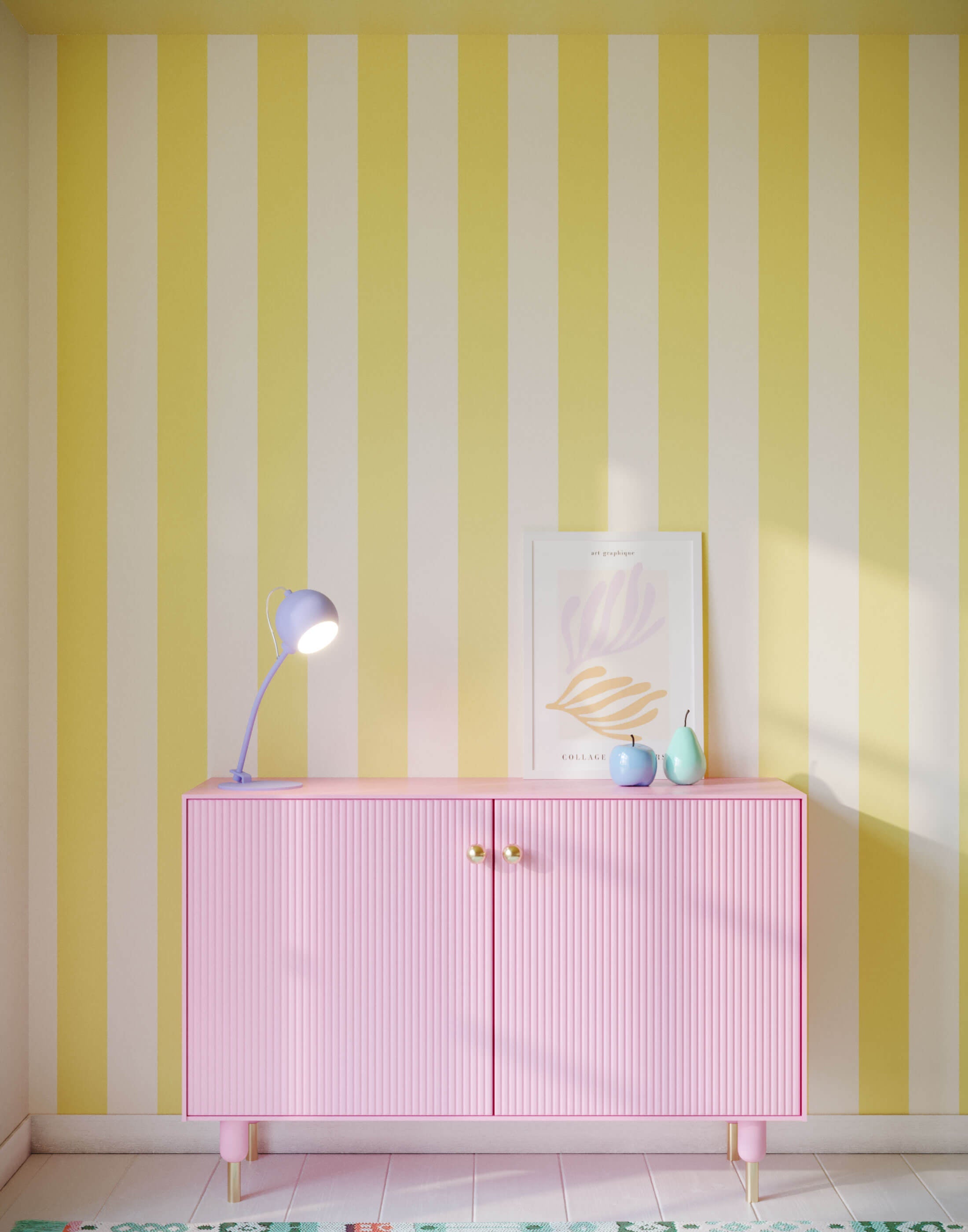 Bobbi Beck Sorbet Striped Luxury Wallpaper